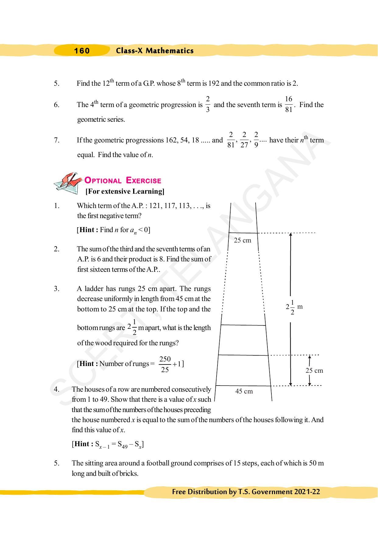 TS SCERT Class 10 Maths (English Medium) Text Book - Page 170