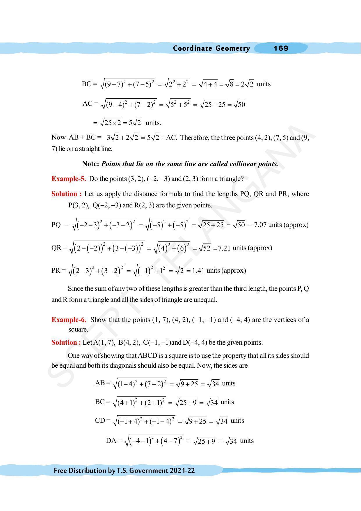 TS SCERT Class 10 Maths (English Medium) Text Book - Page 179