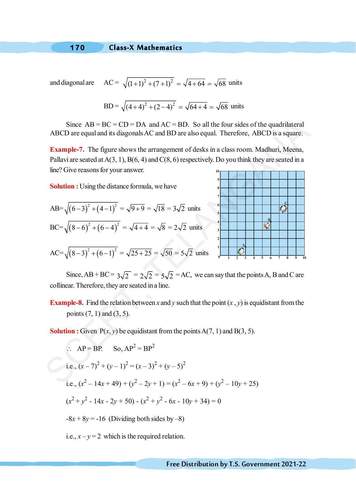 TS SCERT Class 10 Maths (English Medium) Text Book - Page 180