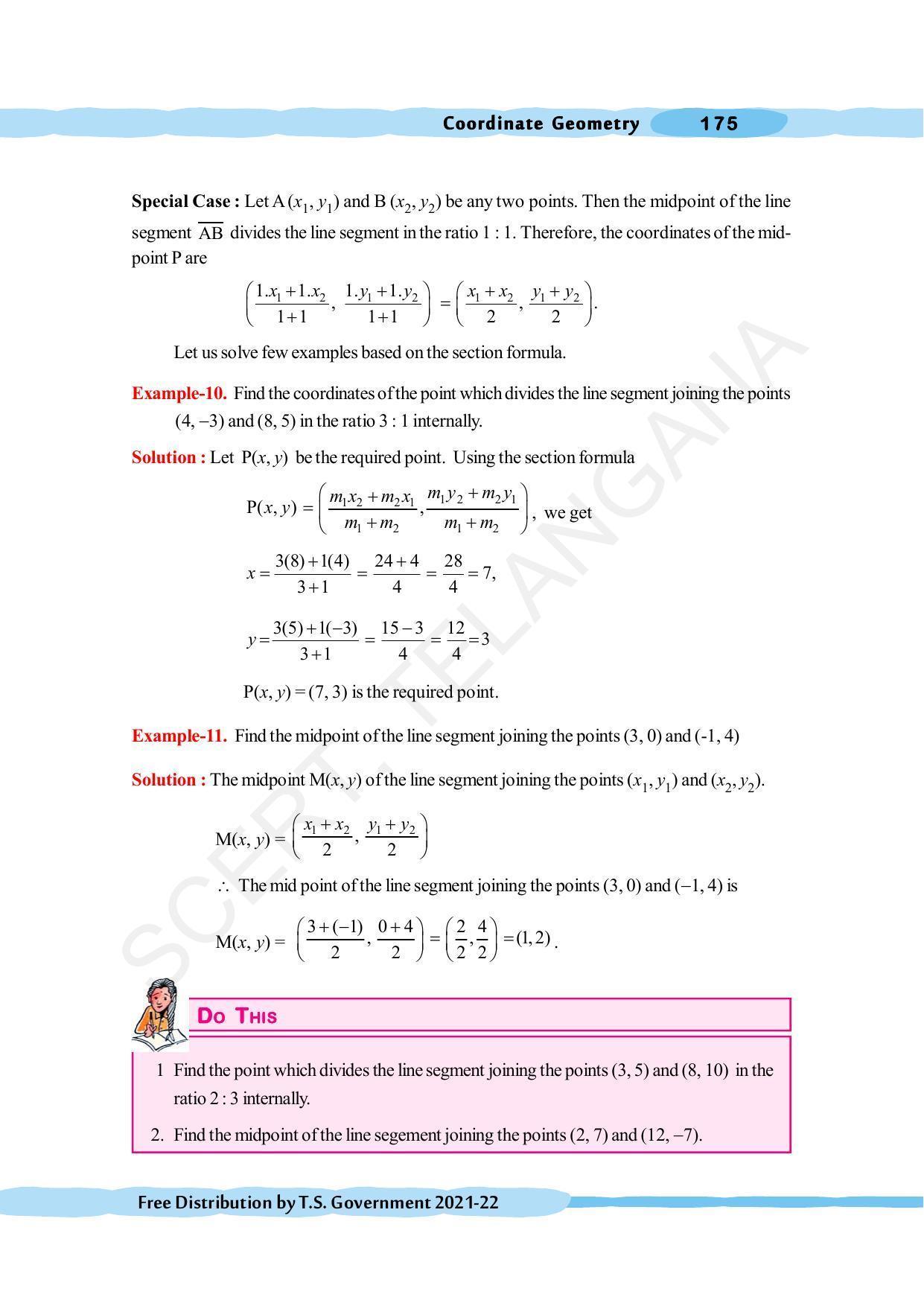 TS SCERT Class 10 Maths (English Medium) Text Book - Page 185