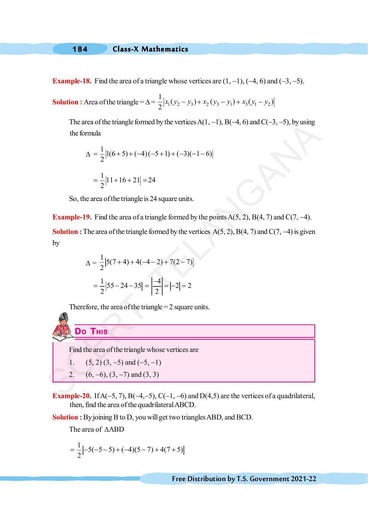 TS SCERT Class 10 Maths (English Medium) Text Book - Page 194