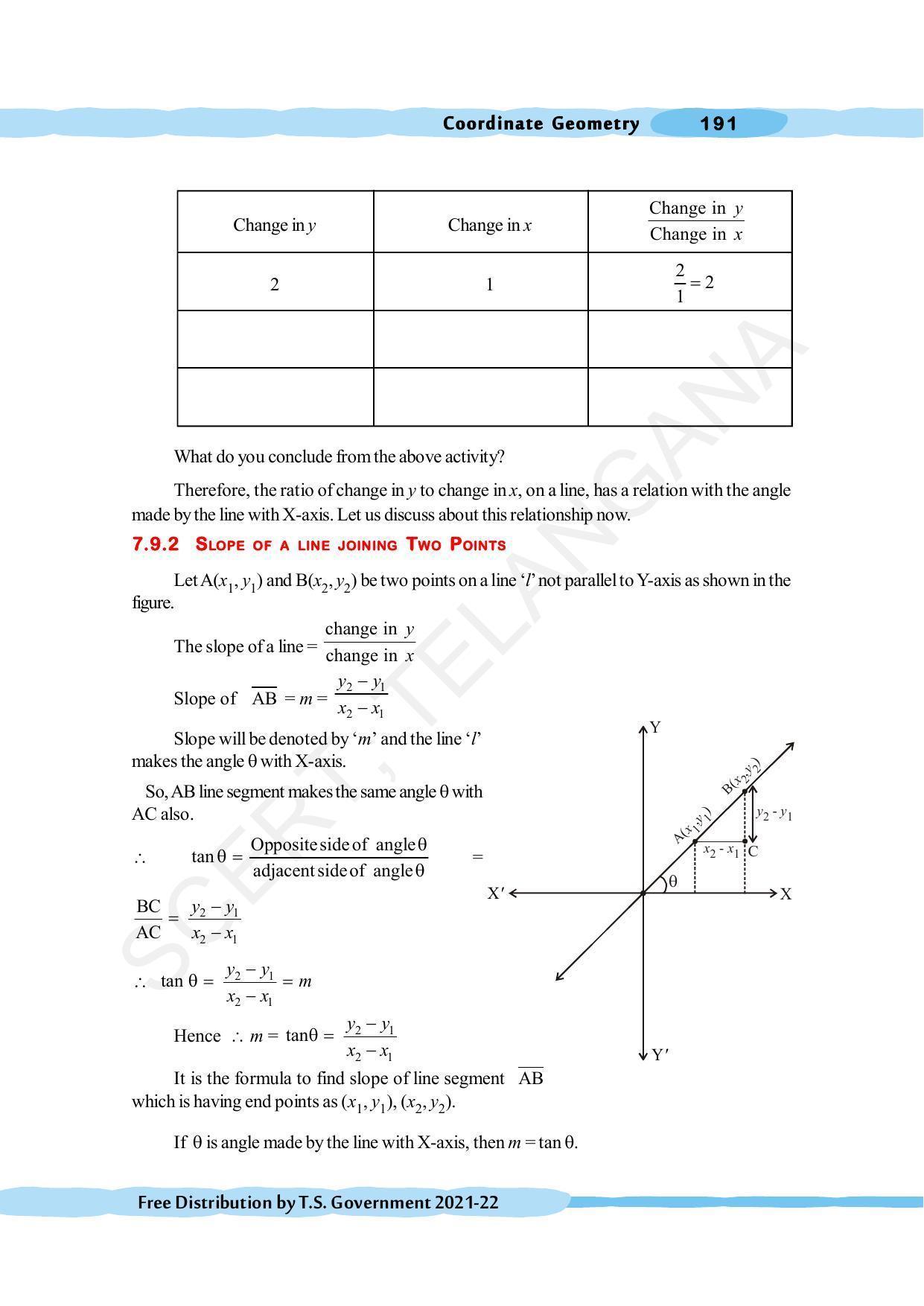 TS SCERT Class 10 Maths (English Medium) Text Book - Page 201