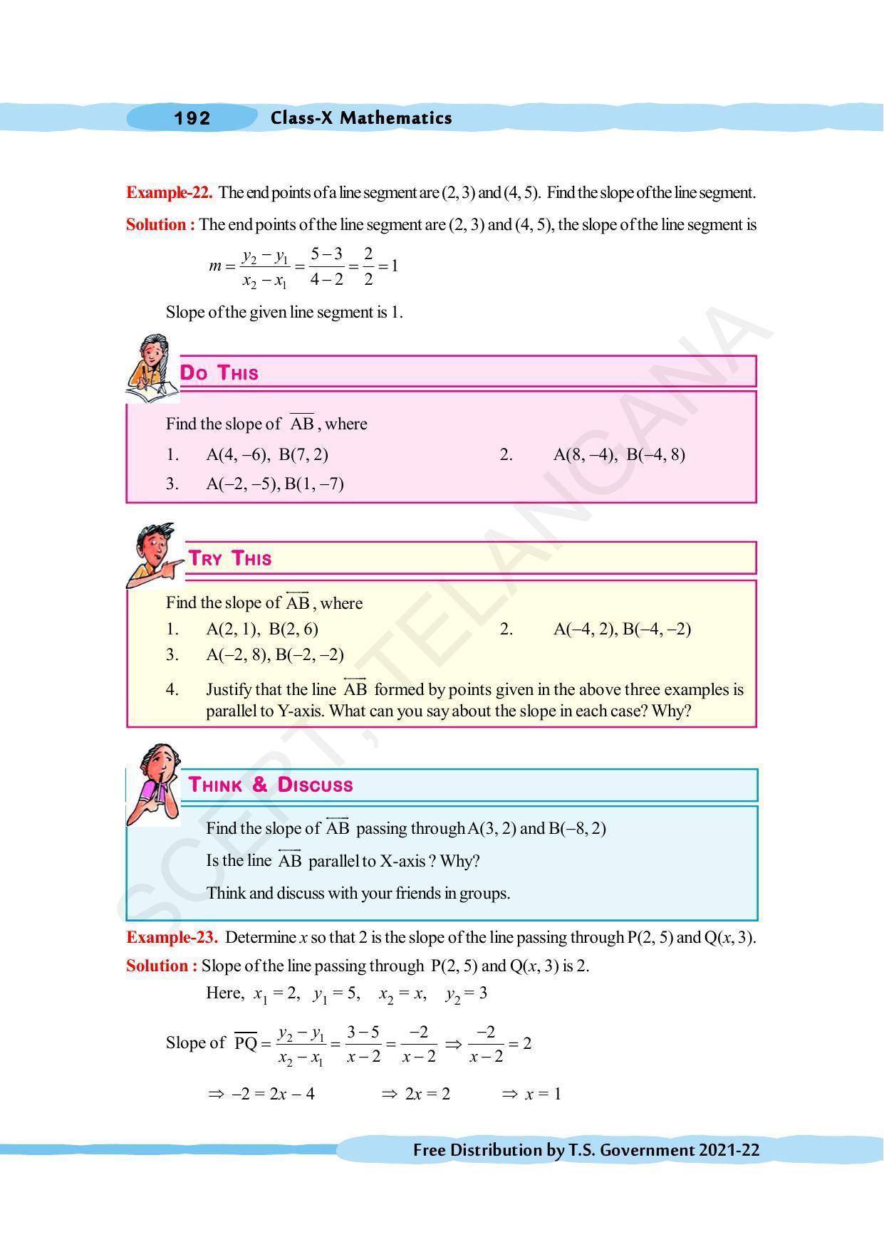 TS SCERT Class 10 Maths (English Medium) Text Book - Page 202