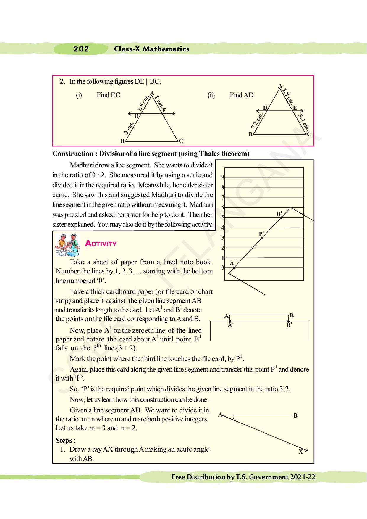 TS SCERT Class 10 Maths (English Medium) Text Book - Page 212