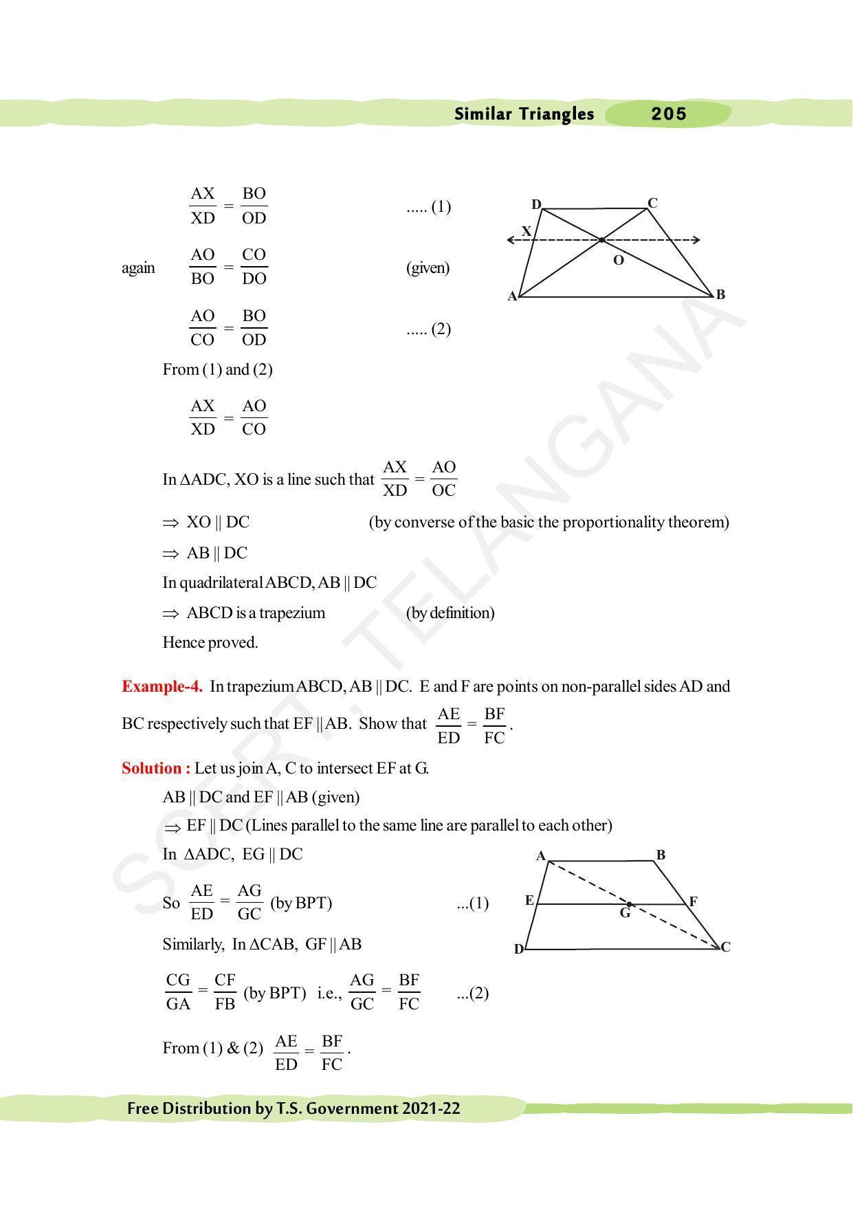 TS SCERT Class 10 Maths (English Medium) Text Book - Page 215