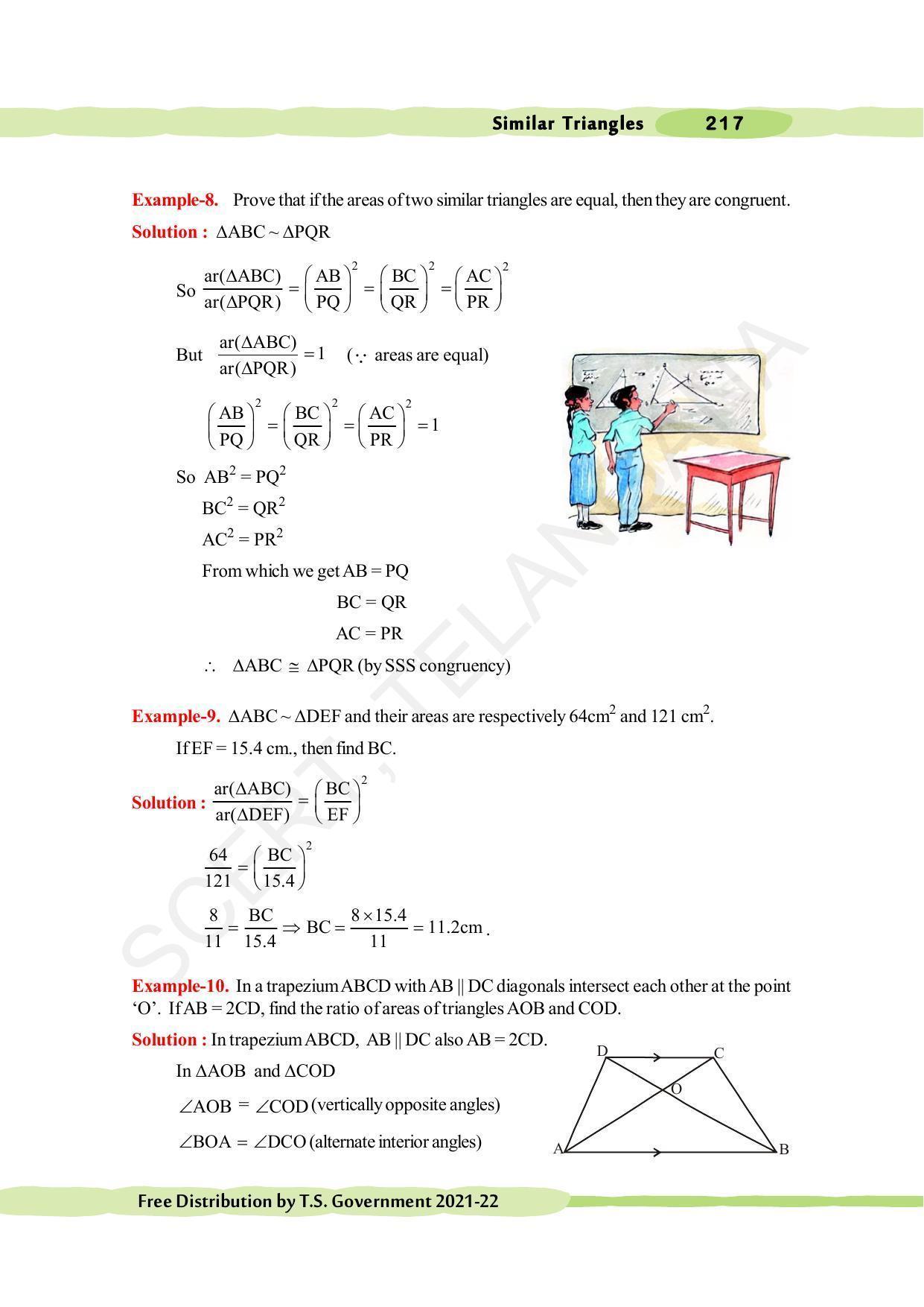 TS SCERT Class 10 Maths (English Medium) Text Book - Page 227