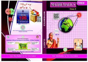 TS SCERT Class 10 Maths (English Medium) Text Book