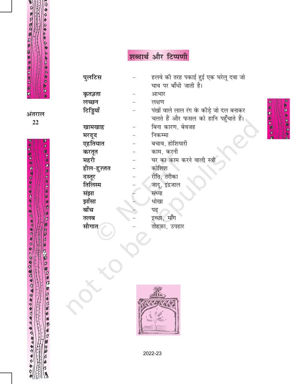 NCERT Book for Class 11 Hindi Antral Chapter 1 अंडे के छिलके - Page 22
