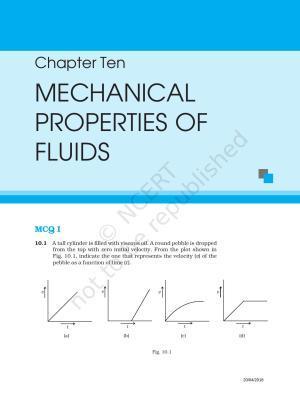 NCERT Exemplar Book for Class 11 Physics: Chapter 9 Mechanical Properties of Fluids