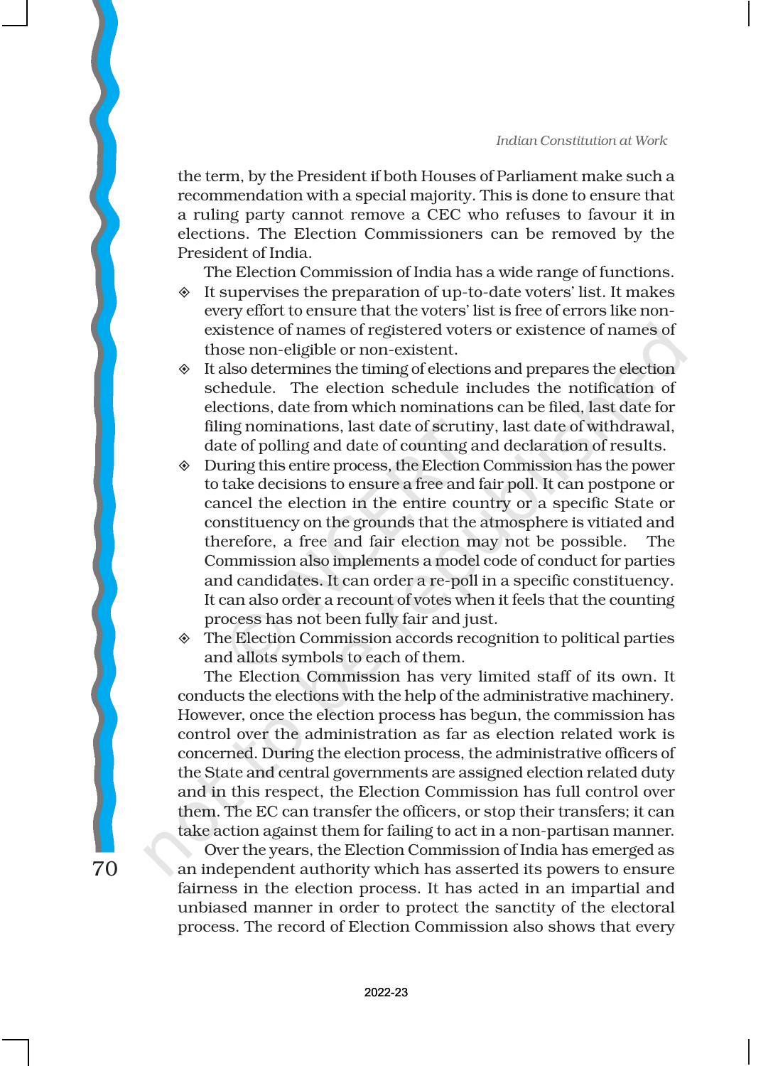 NCERT Book for Class 11 Political Science (Indian Constitution at Work) Chapter 3 Election and Representation - Page 20