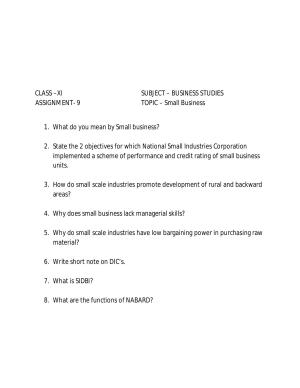 CBSE Worksheets for Class 11 Business Studies Assignment 17