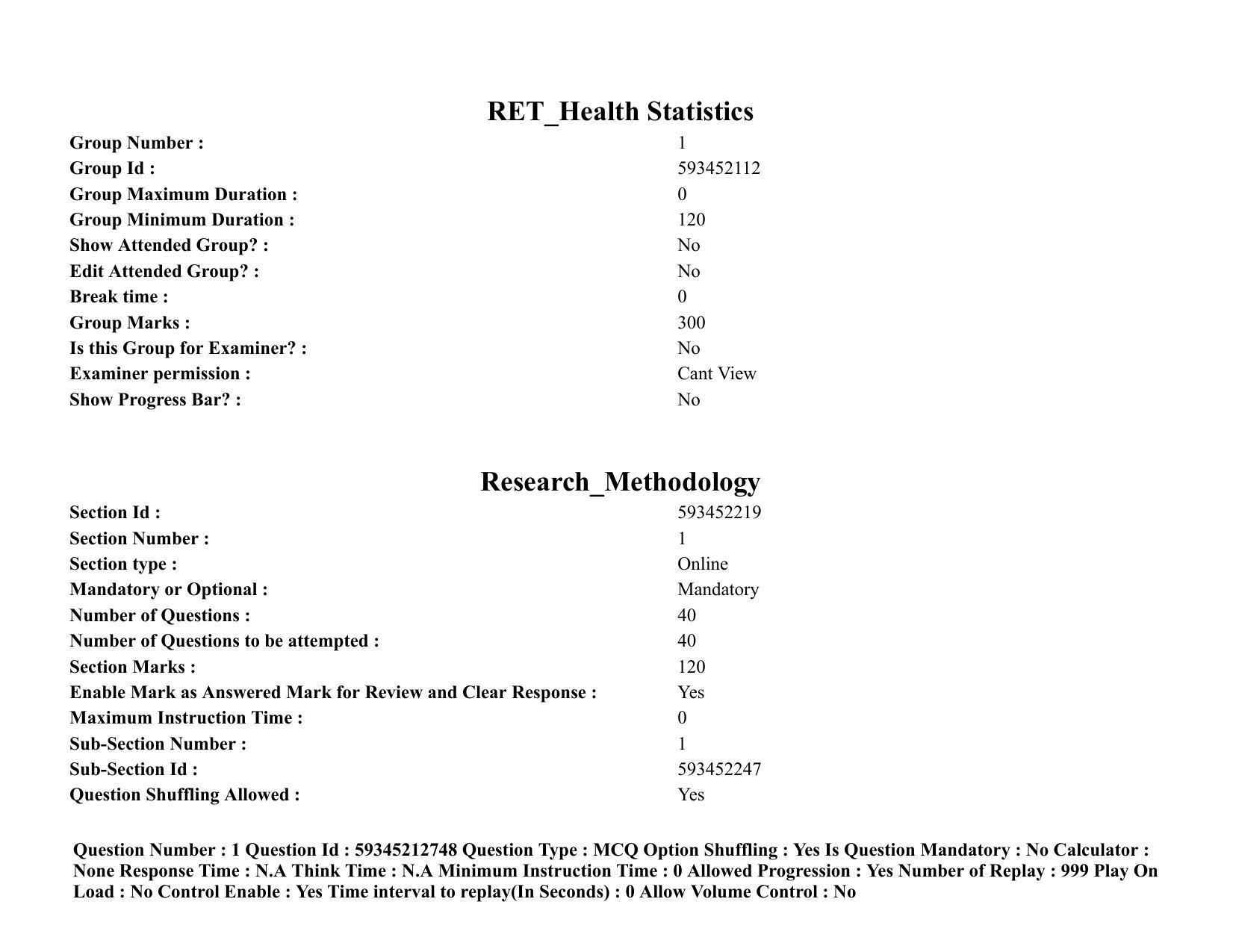 BHU RET Health Statistics 2021 Question Pape - Page 2