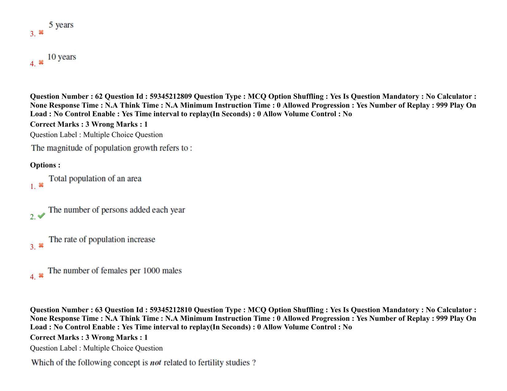 BHU RET Health Statistics 2021 Question Pape - Page 49