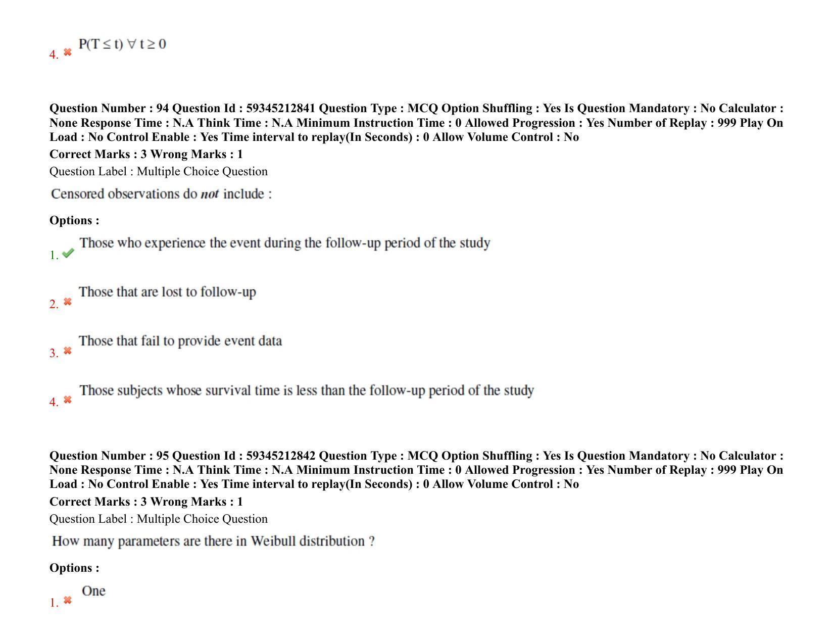 BHU RET Health Statistics 2021 Question Pape - Page 69