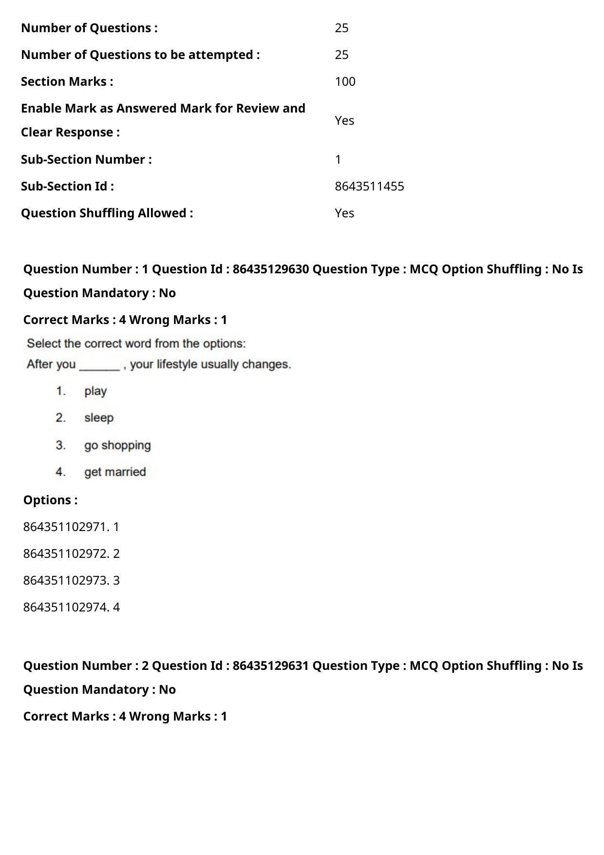 CUET PG 2021 PGQP58 Question Paper - Page 2