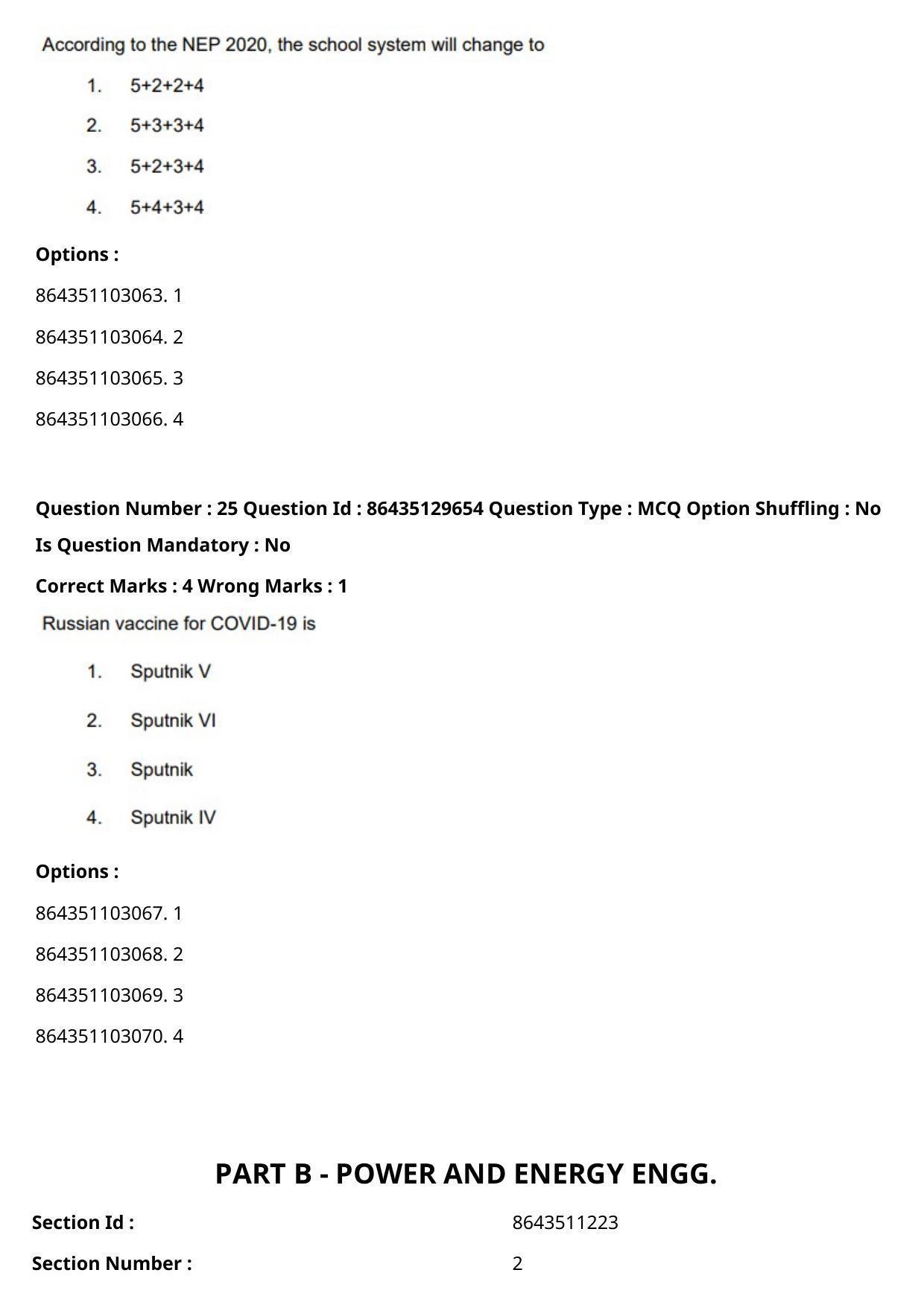 CUET PG 2021 PGQP58 Question Paper - Page 14