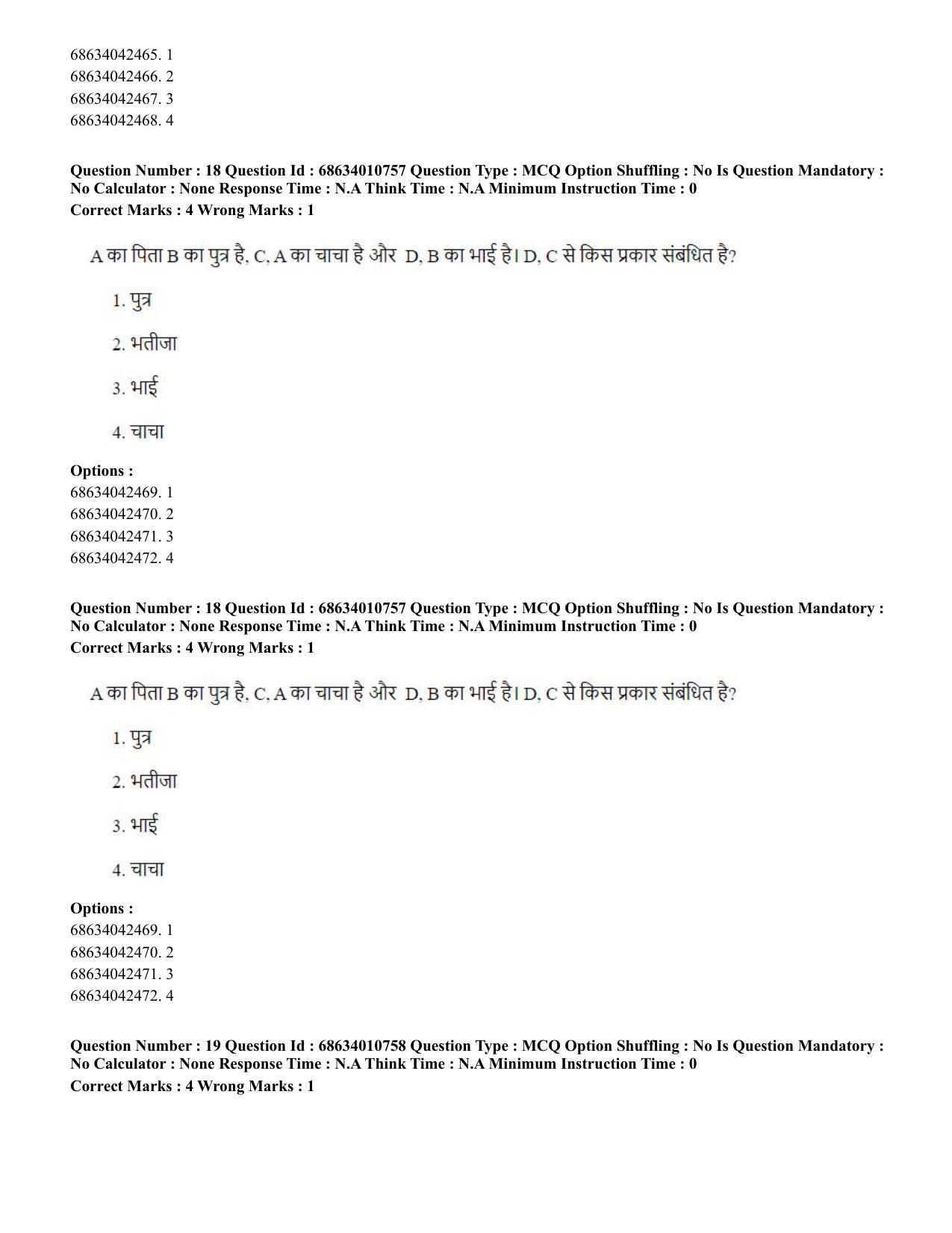 CUET PG 2023:COQP15 – M.Ed. (Hindi)-(09-06-2023) Question Paper - Page 35