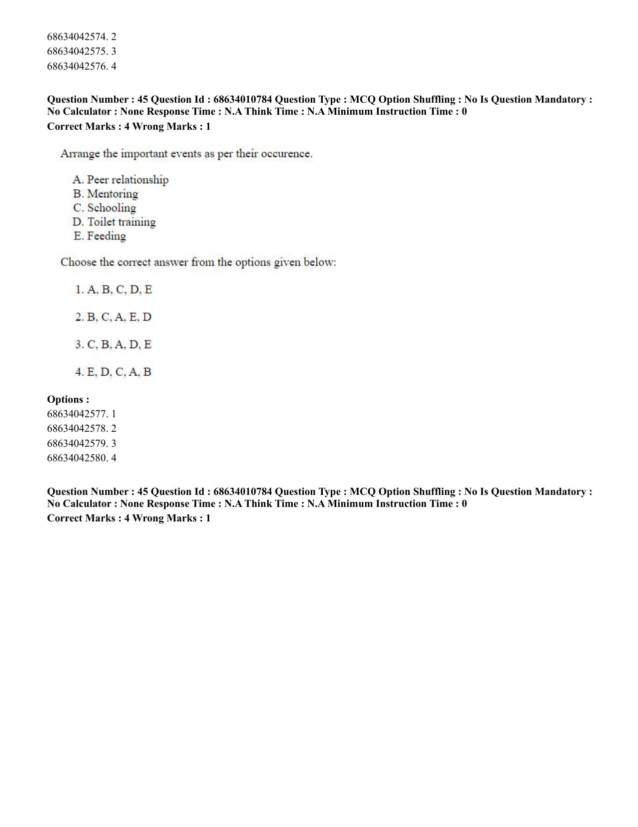 CUET PG 2023:COQP15 – M.Ed. (Hindi)-(09-06-2023) Question Paper - Page 89