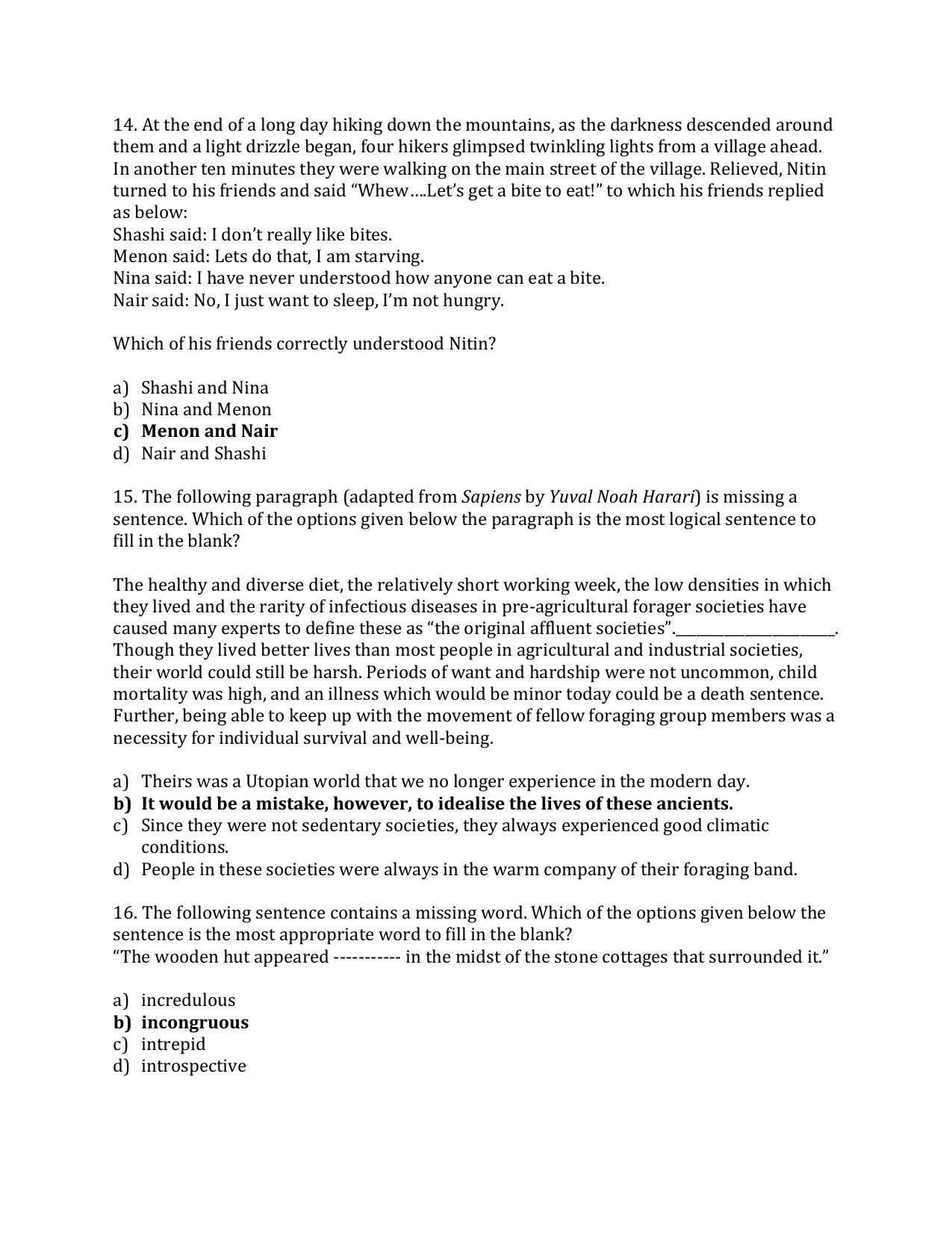 TIFR GS 2024 Wildlife Biology & Conservation Question Paper - Page 5