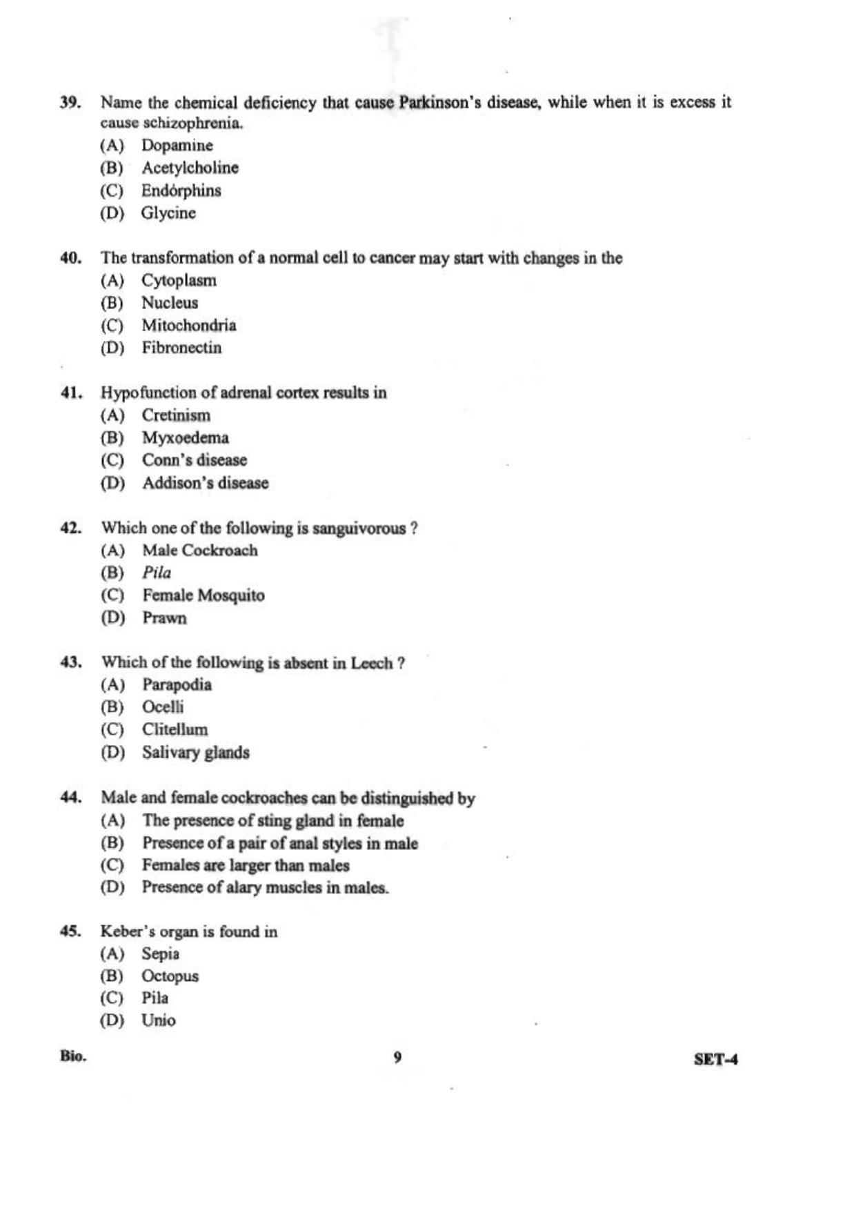 ojee-2013-biology-set-4-question-paper-indcareer-docs