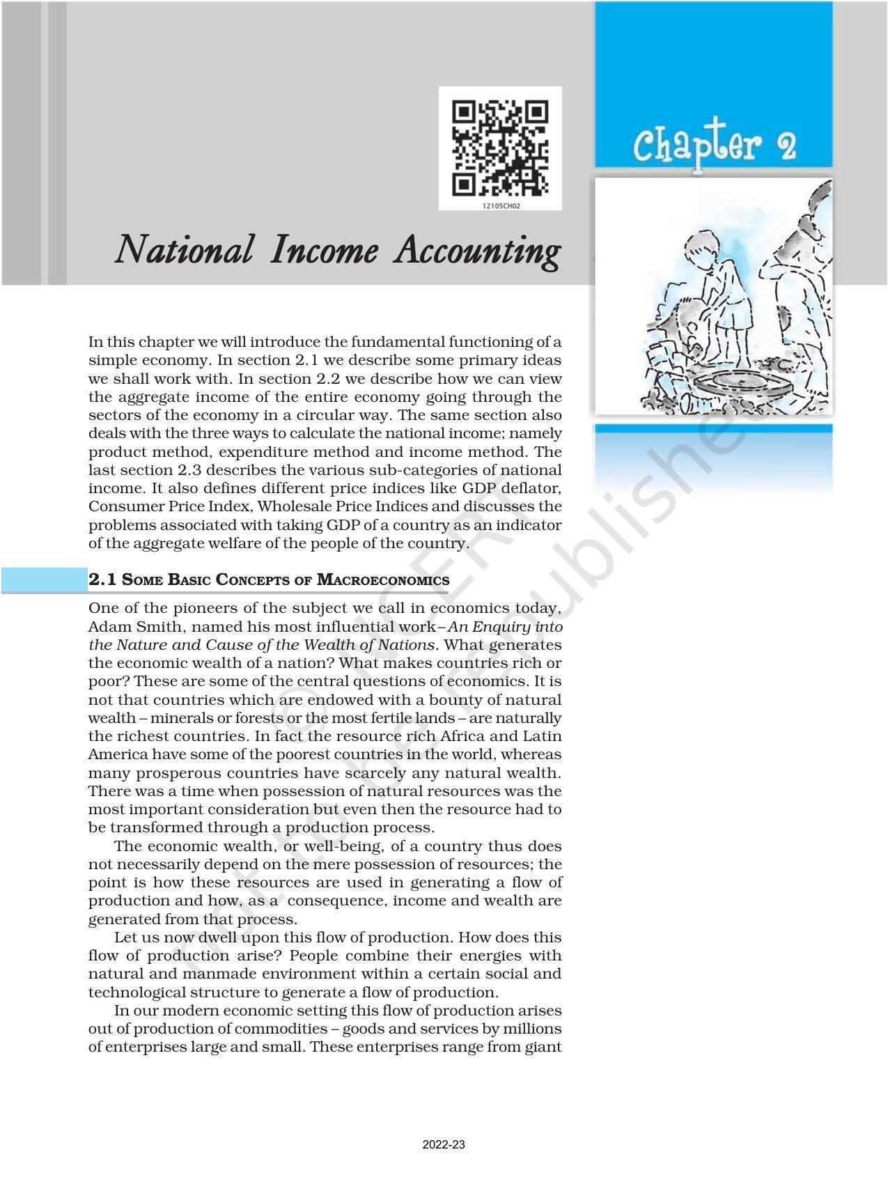 NCERT Book For Class 12 Economics (Macroeconomics) Chapter 2 National ...