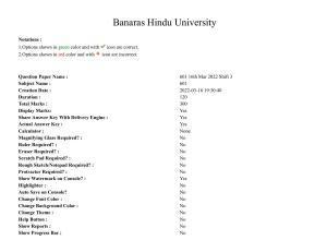 BHU RET Siddhanta Darshan 2021 Question Paper