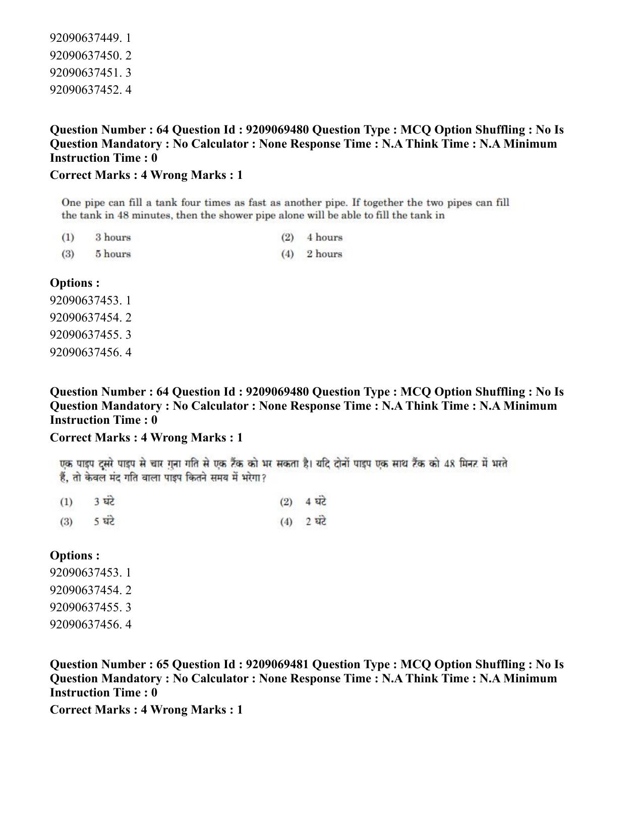 CUET PG 2023: COQP11 – General (Hindi)-Shift 3 (08-06-2023) Question Paper - Page 55