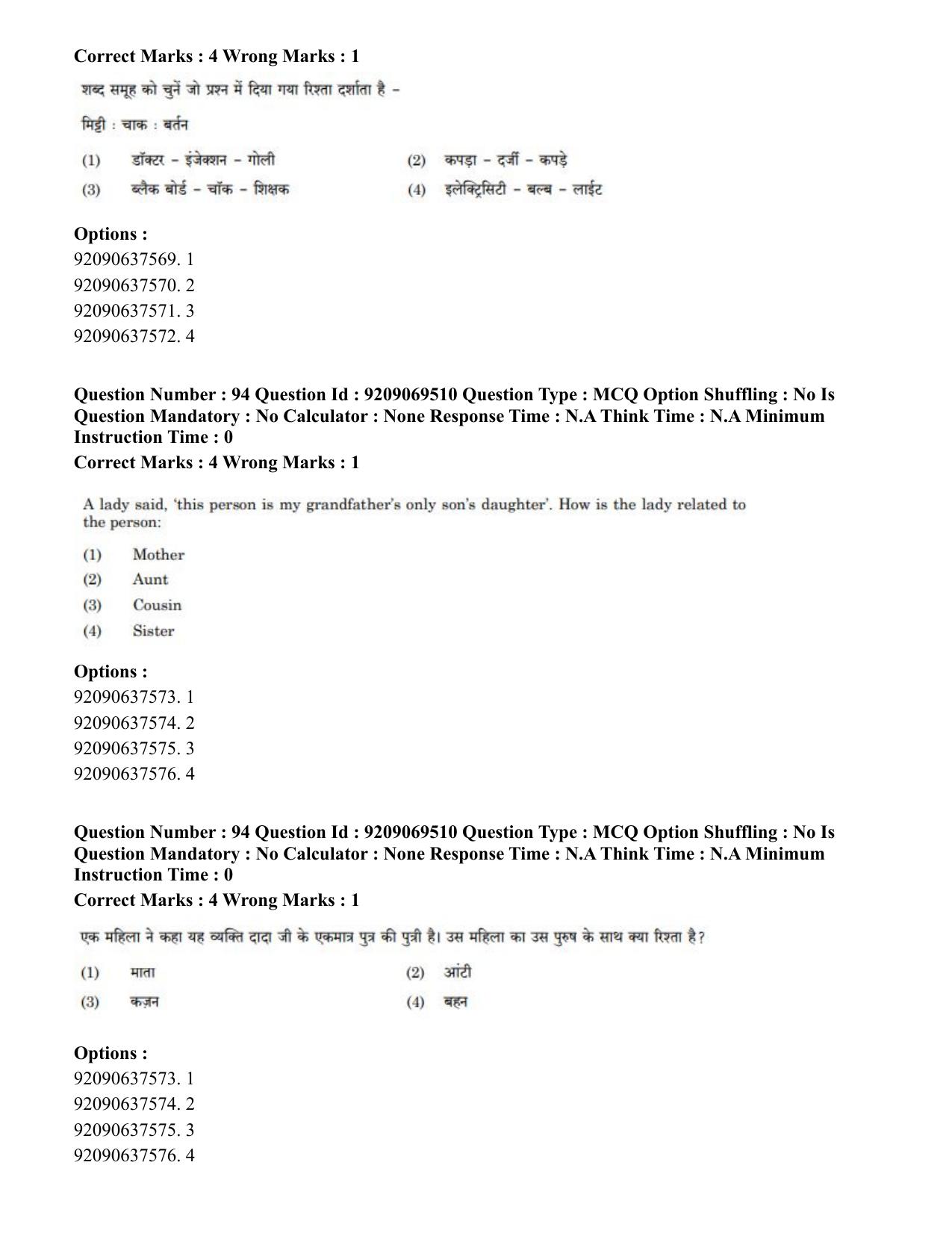 CUET PG 2023: COQP11 – General (Hindi)-Shift 3 (08-06-2023) Question Paper - Page 81