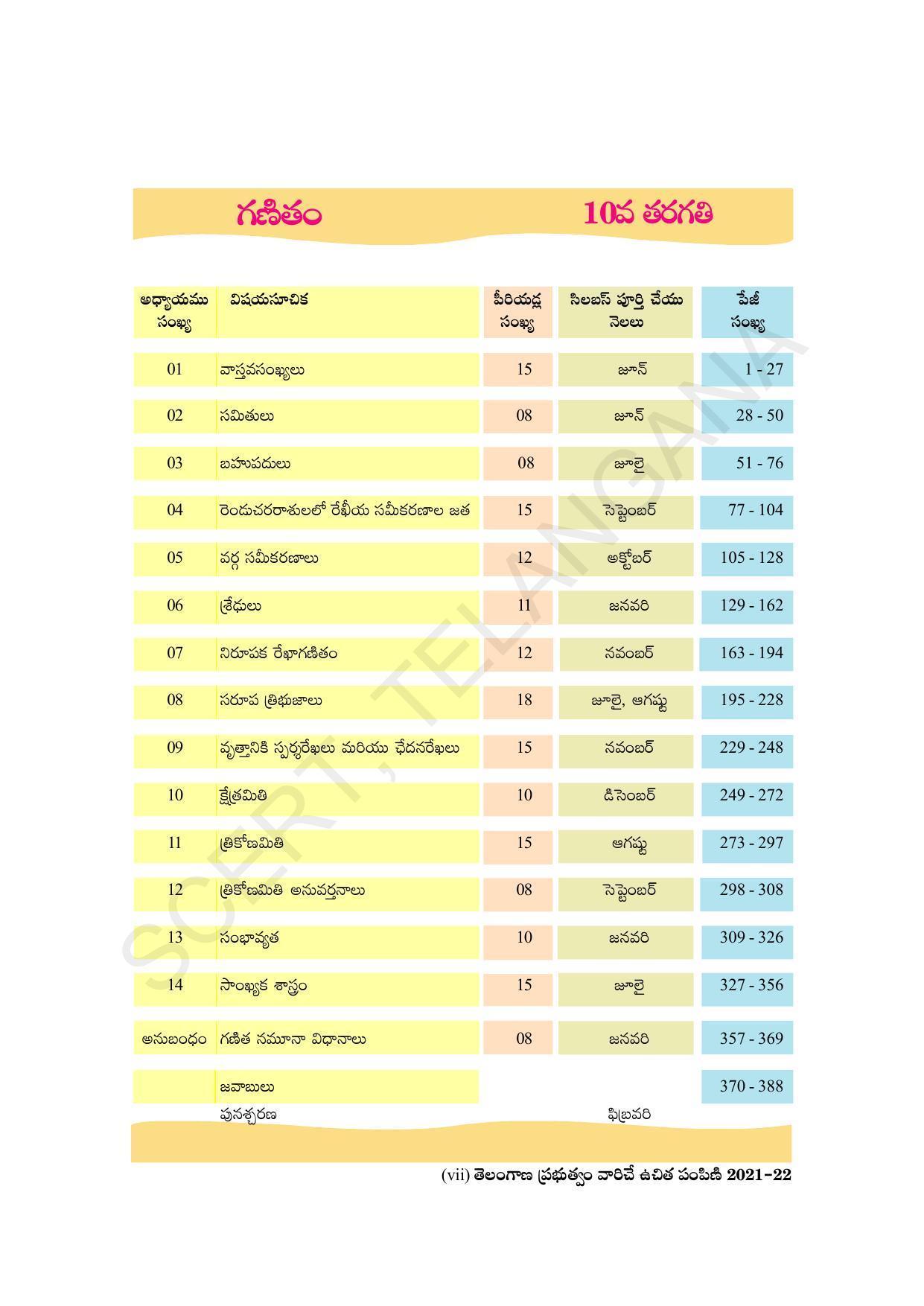 TS SCERT Class 10 Maths (Telugu Medium) Text Book - Page 9