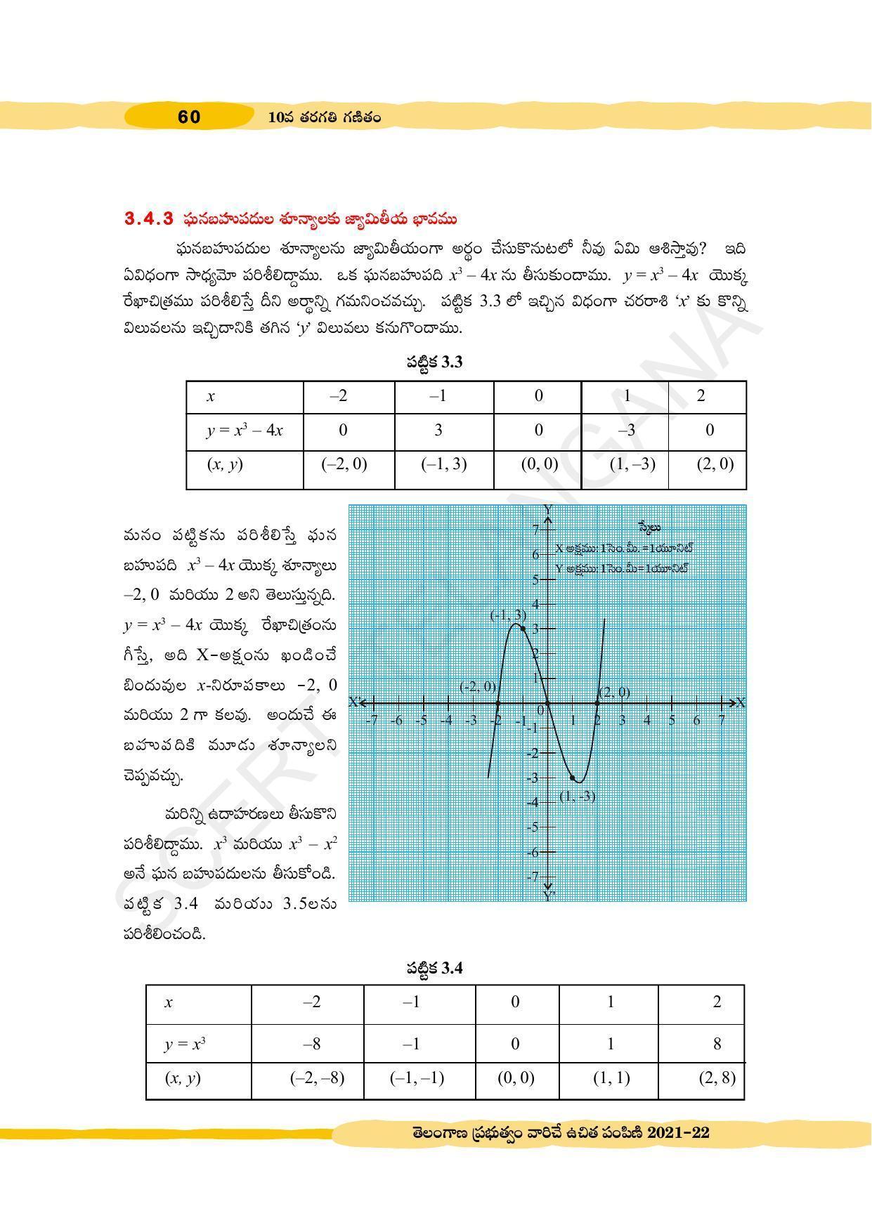 TS SCERT Class 10 Maths (Telugu Medium) Text Book - Page 70