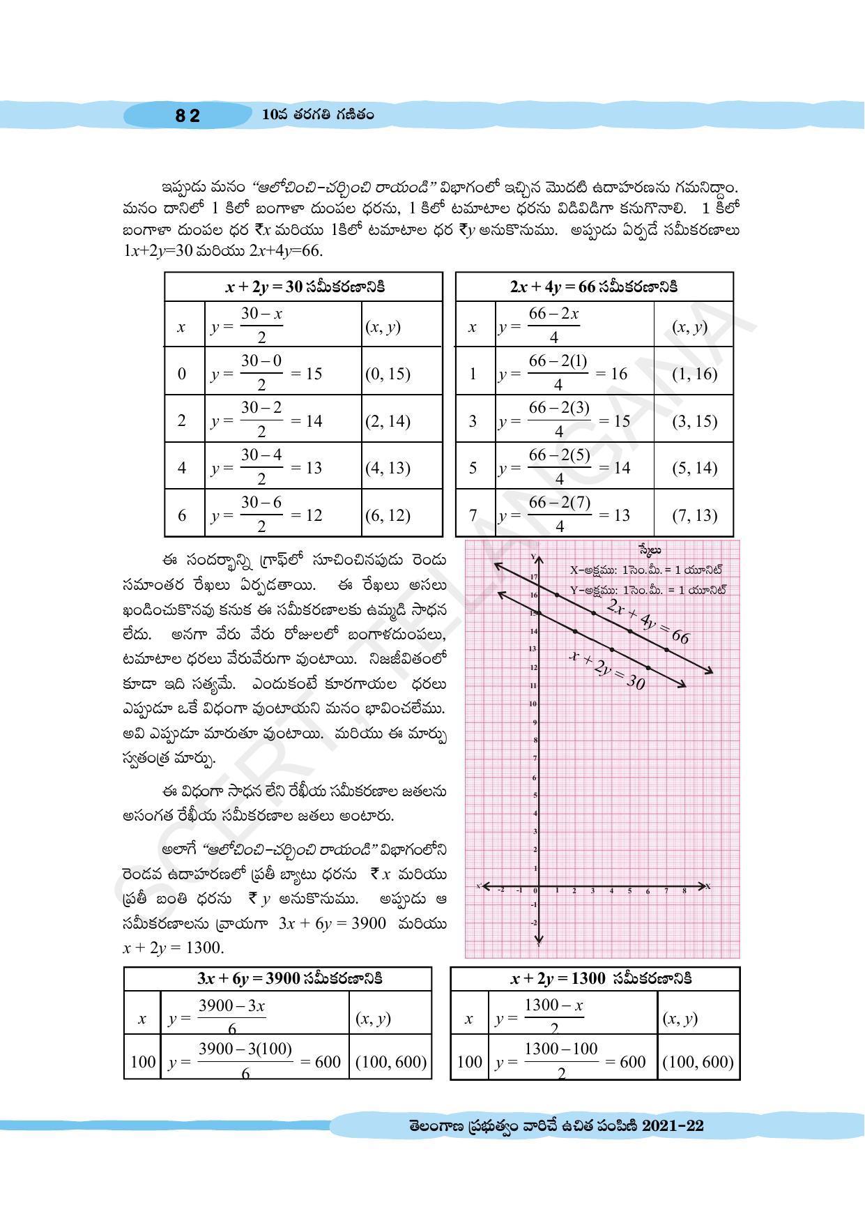 TS SCERT Class 10 Maths (Telugu Medium) Text Book - Page 92