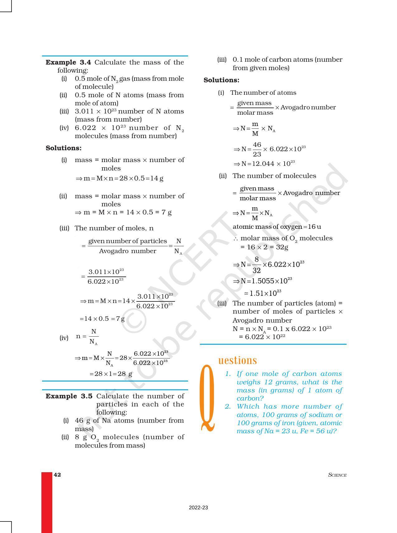 NCERT Book for Class 9 Science Chapter 3 Atoms And Molecules - Page 12