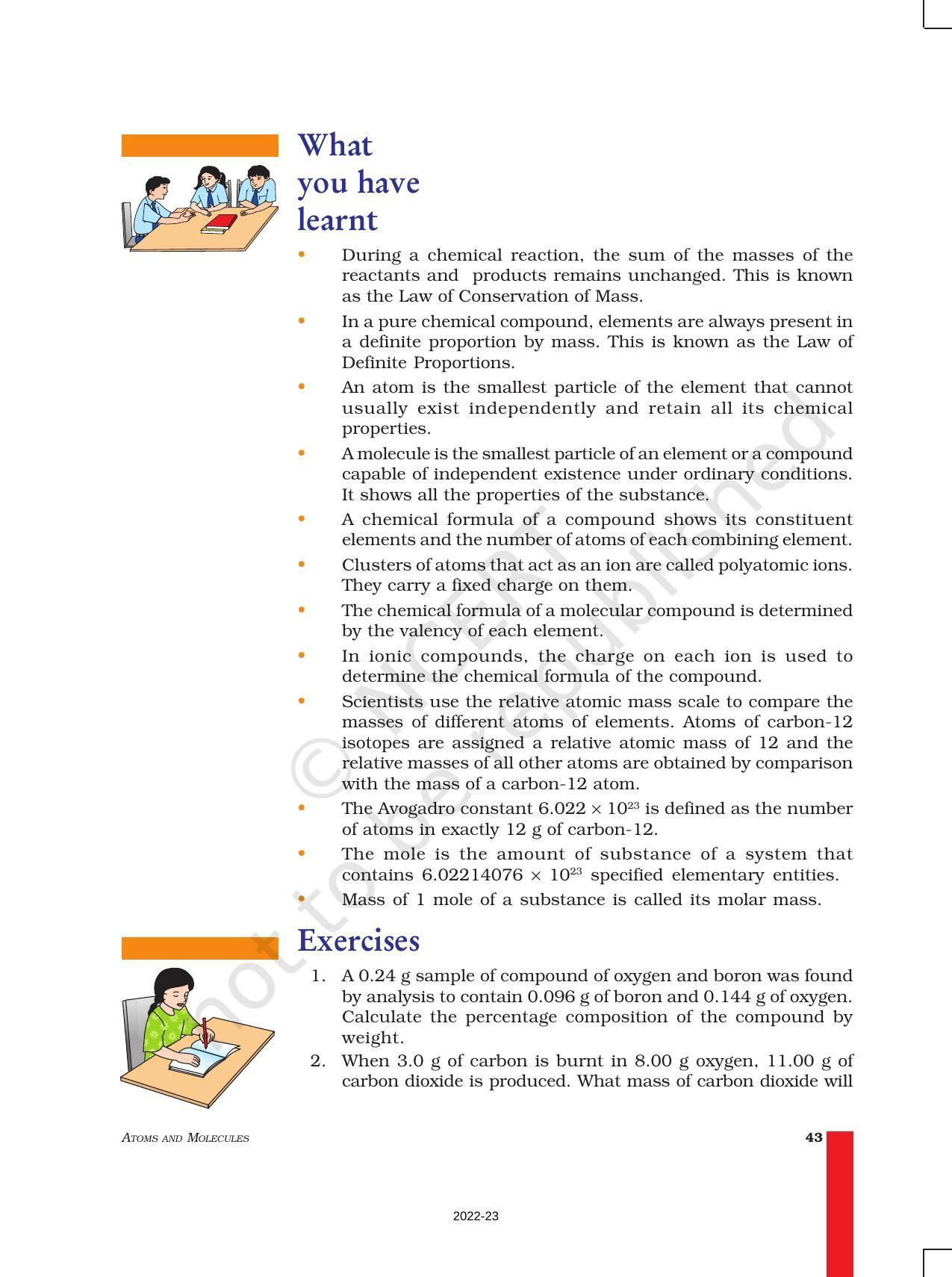 NCERT Book for Class 9 Science Chapter 3 Atoms And Molecules - Page 13