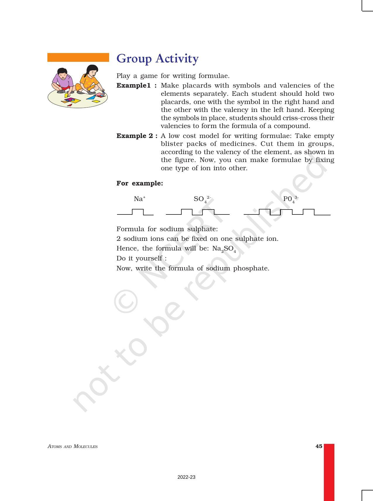 NCERT Book for Class 9 Science Chapter 3 Atoms And Molecules - Page 15