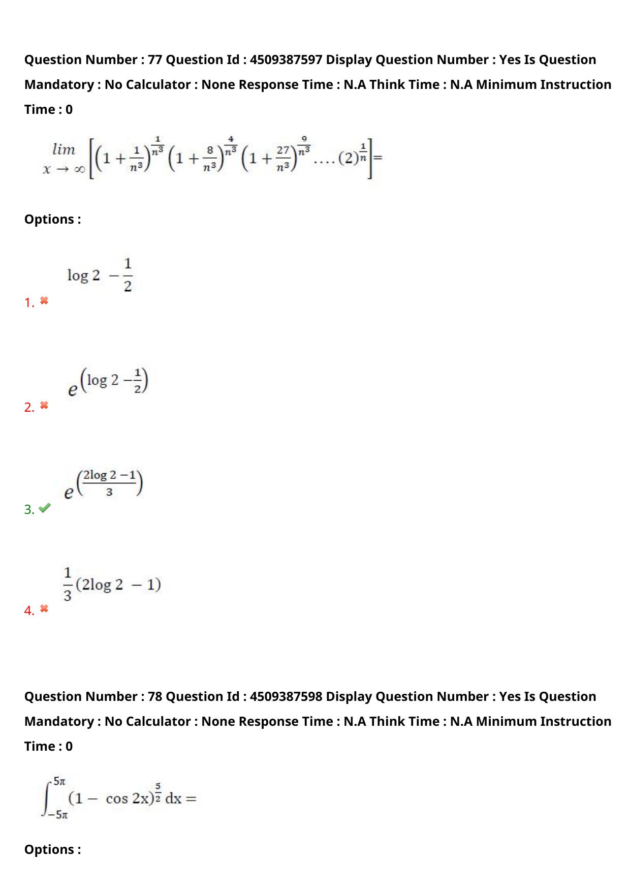 AP EAPCET 2024 - 22 May 2024 Afternoon - Master Engineering Question Paper With Preliminary Keys - Page 61