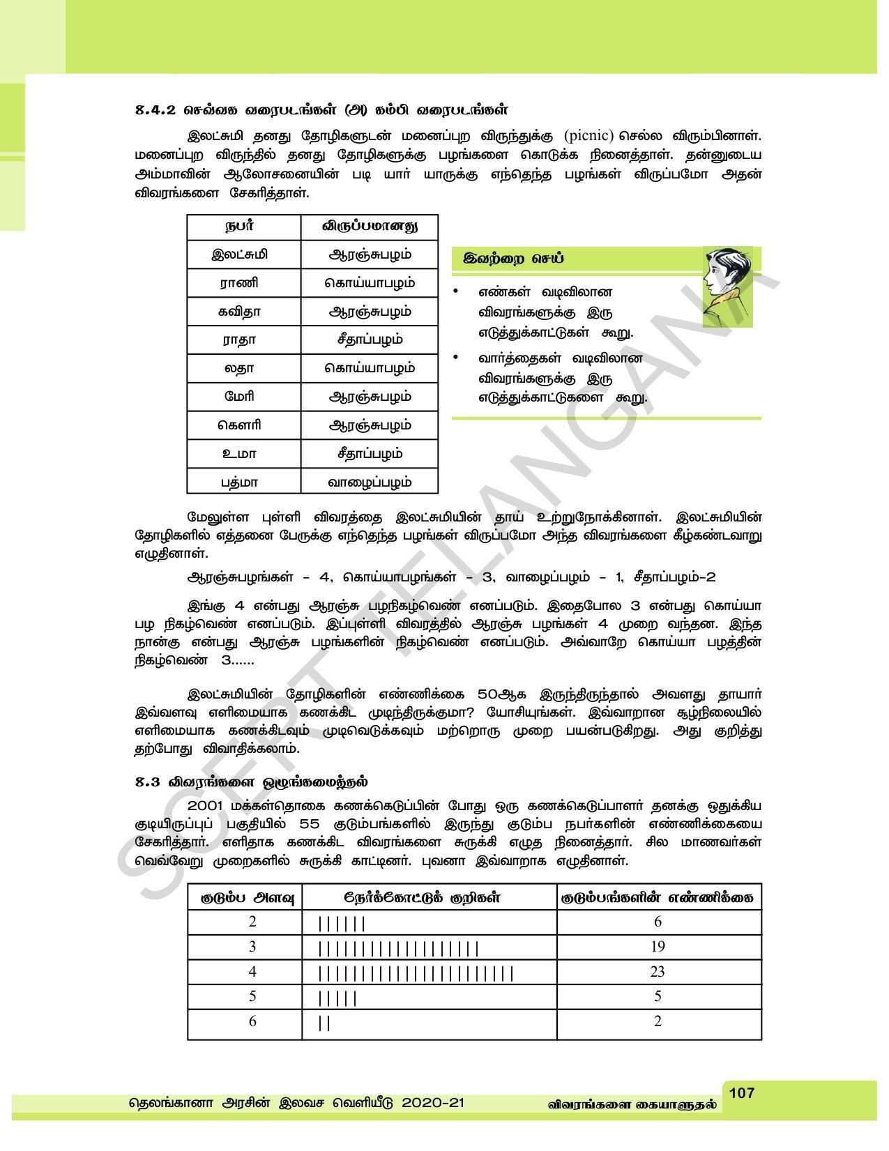 TS SCERT Class 6 Maths  (Tamil Medium) Text Book - Page 115