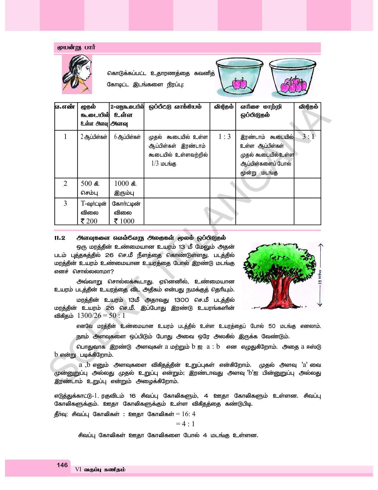TS SCERT Class 6 Maths  (Tamil Medium) Text Book - Page 154