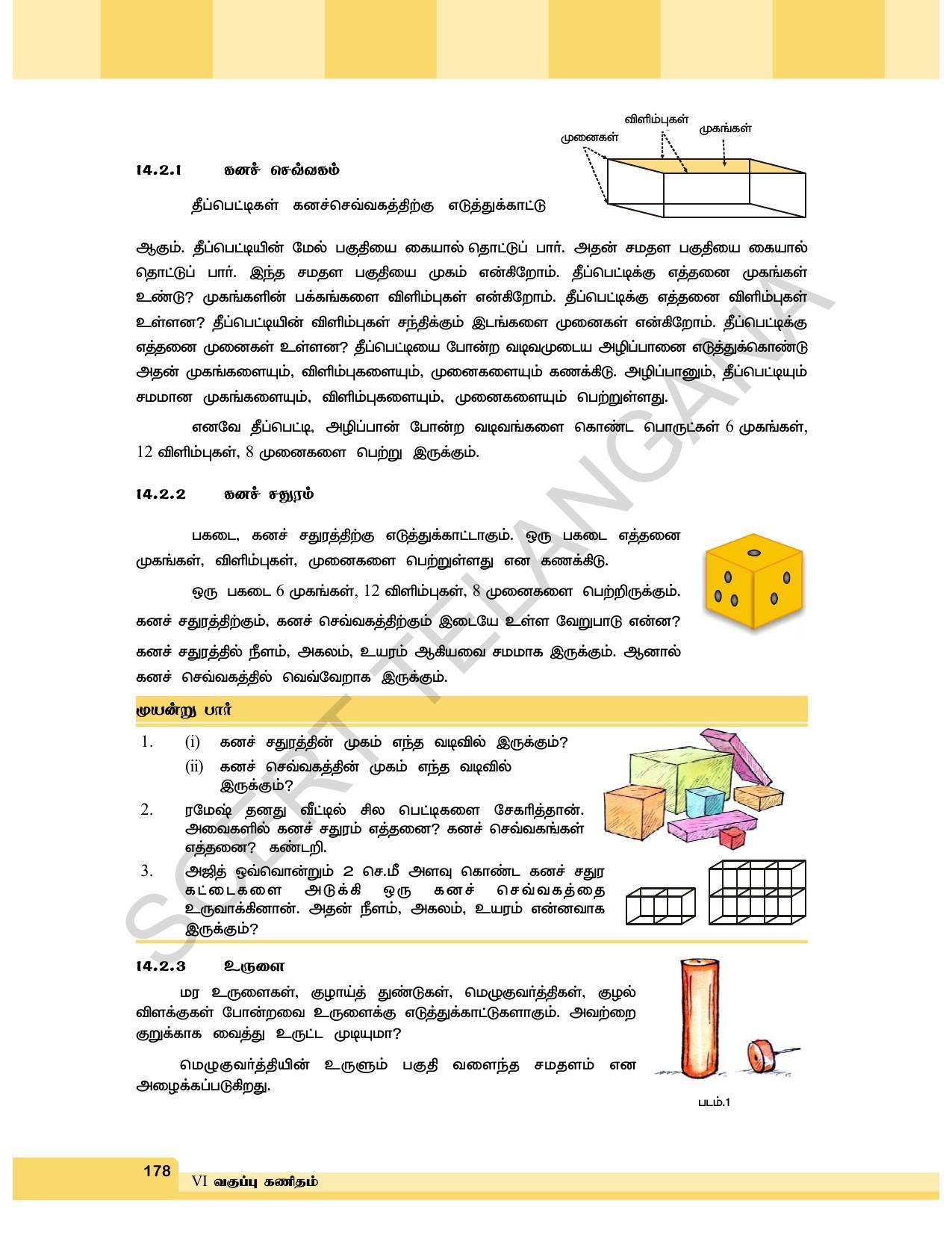 TS SCERT Class 6 Maths  (Tamil Medium) Text Book - Page 186