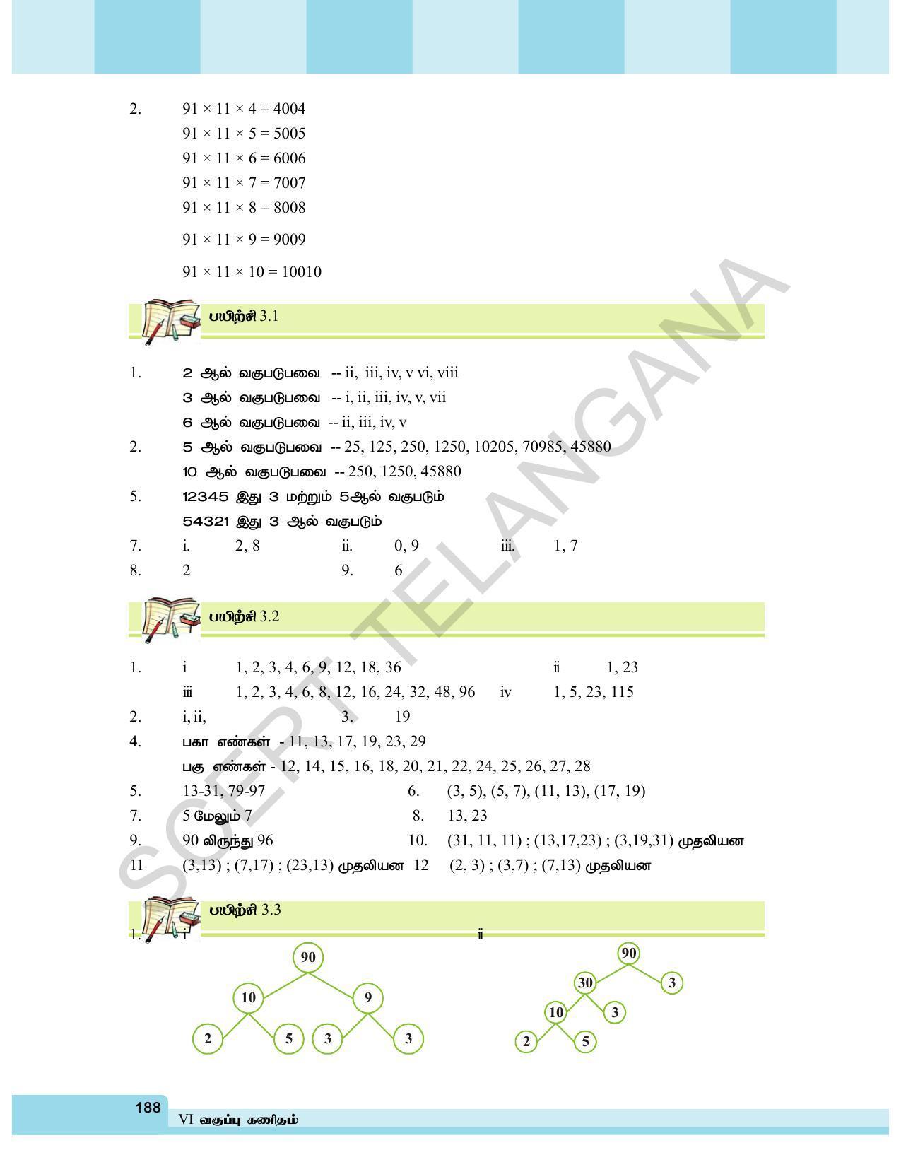 TS SCERT Class 6 Maths  (Tamil Medium) Text Book - Page 196