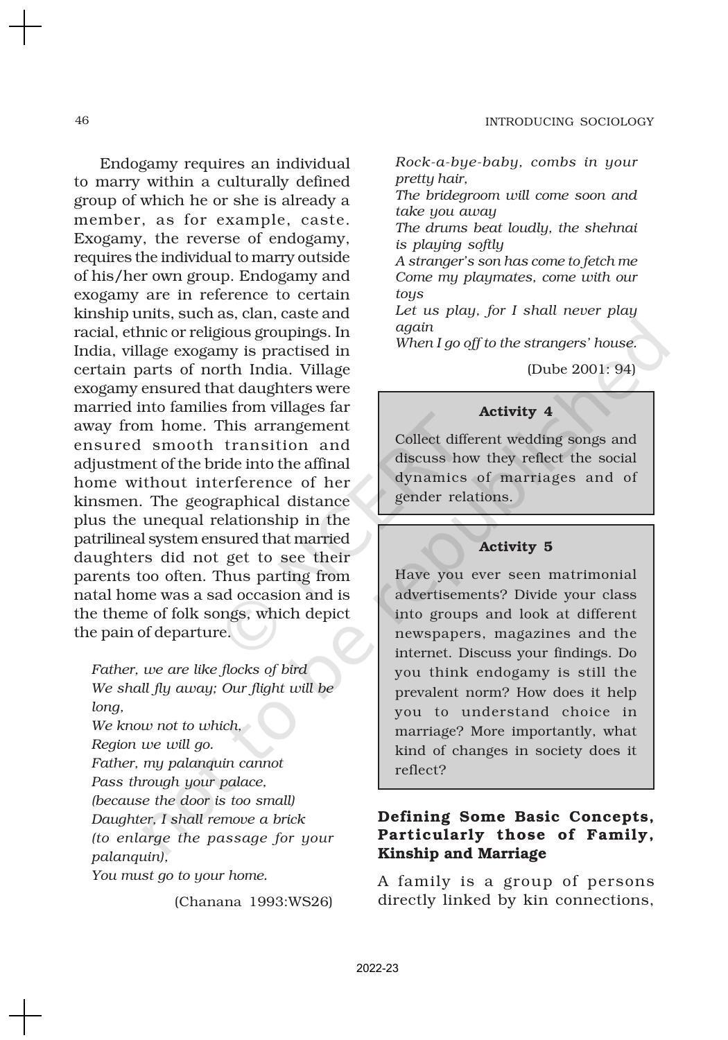 NCERT Book For Class 11 Sociology Chapter 3 Understanding