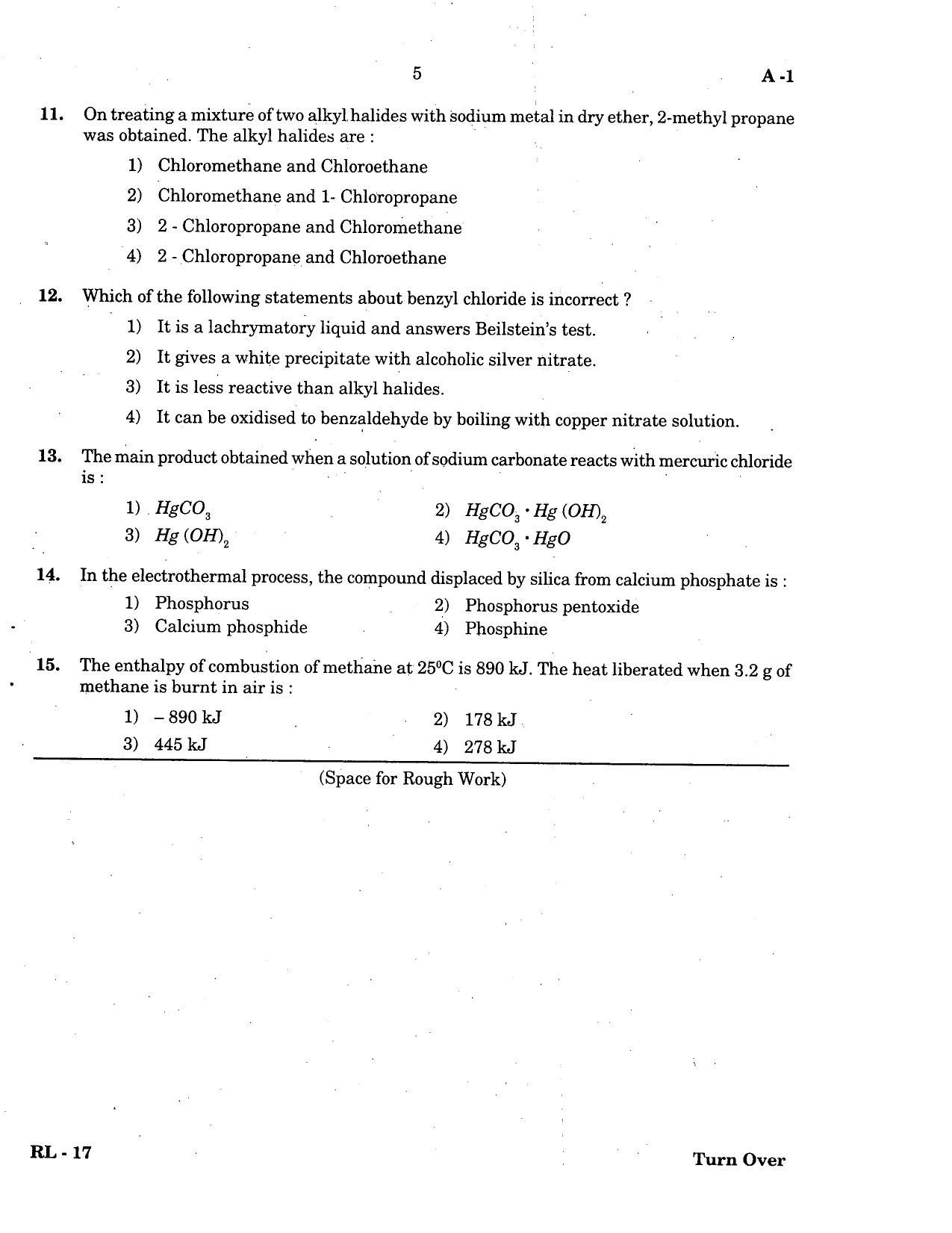 KCET Chemistry 2004 Question Papers - Page 5