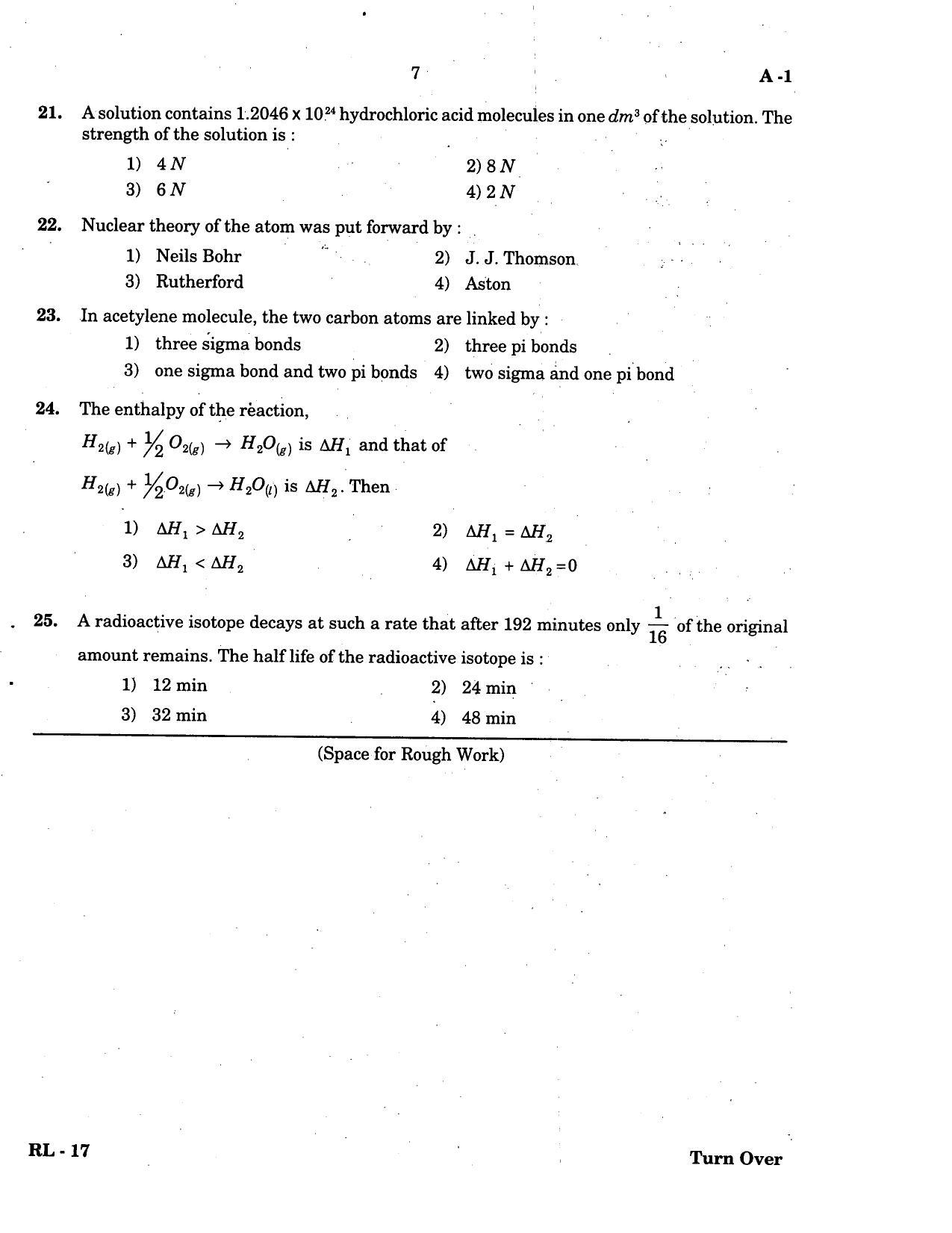 KCET Chemistry 2004 Question Papers - Page 7