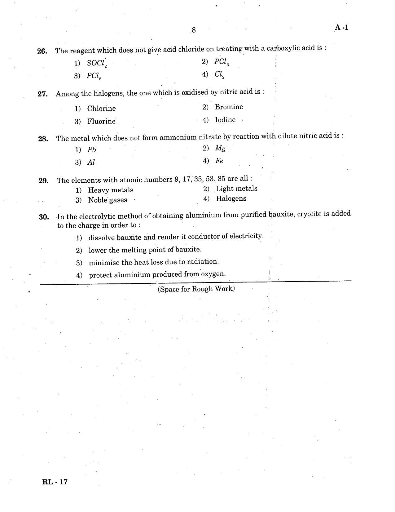 KCET Chemistry 2004 Question Papers - Page 8