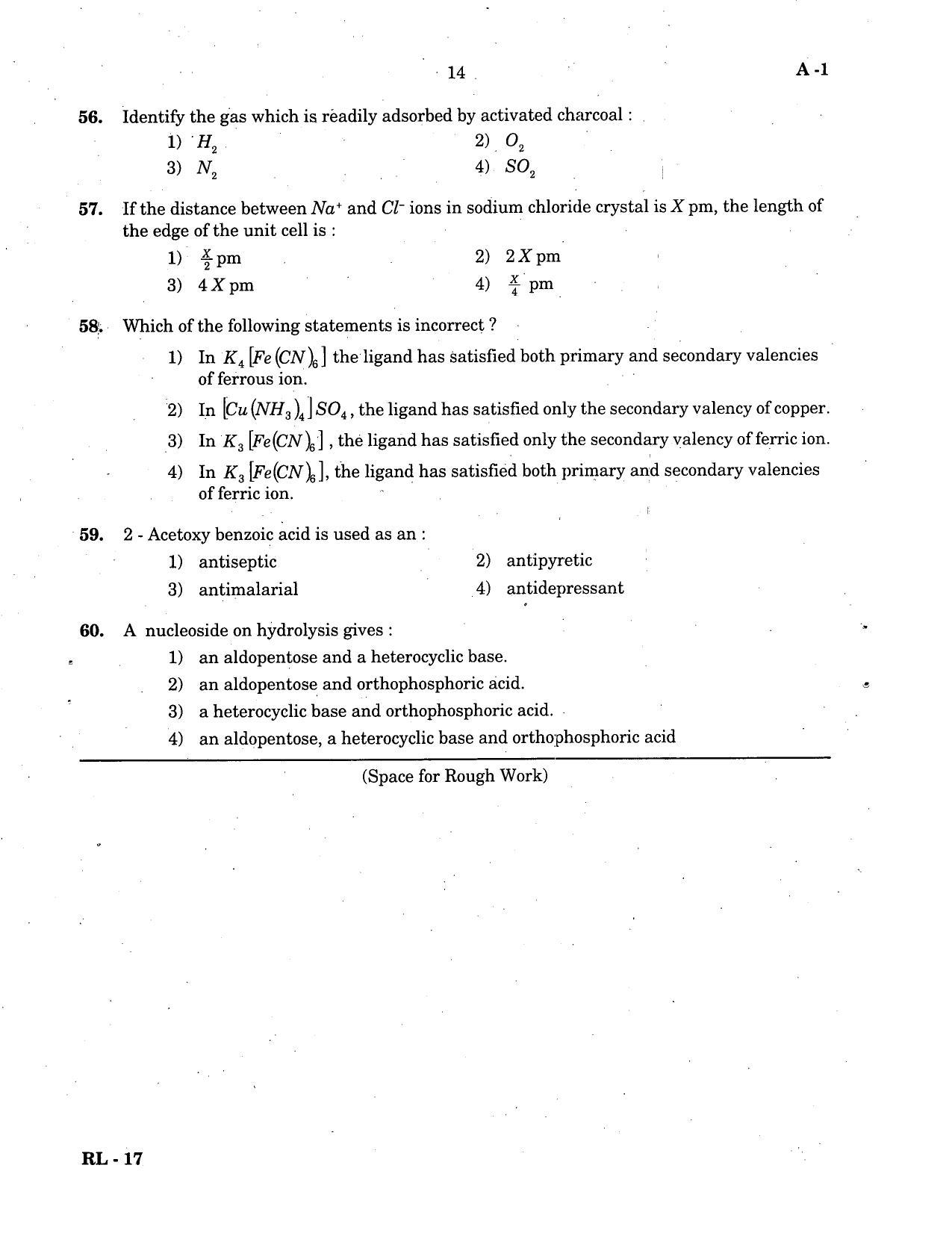 KCET Chemistry 2004 Question Papers - Page 14