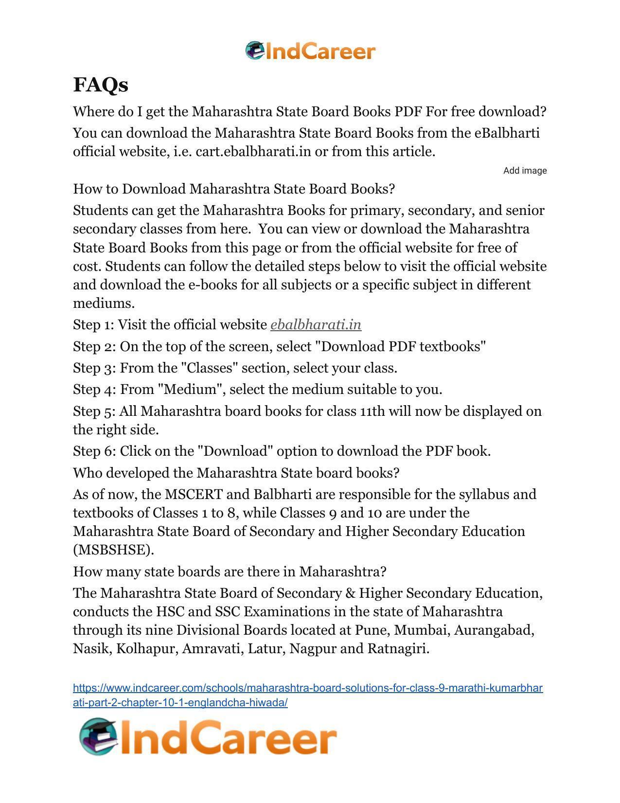 Maharashtra Board Solutions for Class 9- Marathi Kumarbharati (Part- 2): Chapter 10.1- इंग्लंडचा हिवाळा - Page 11