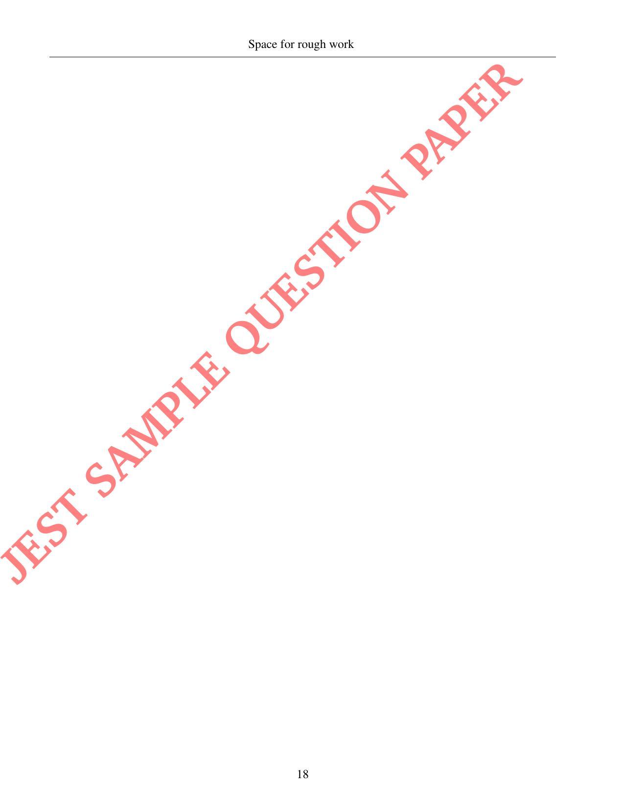 JEST PHYSICS Sample Paper - Page 18