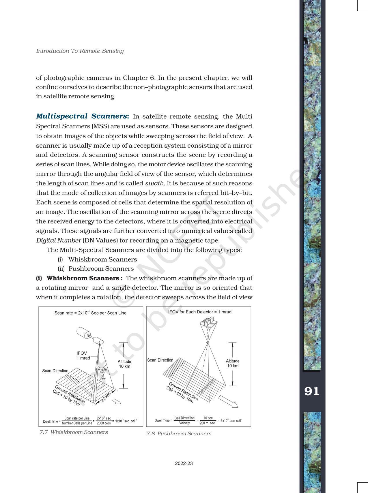 NCERT Book for Class 11 Geography (Part-III) Chapter 7 Introduction to Remote Sensing - Page 8