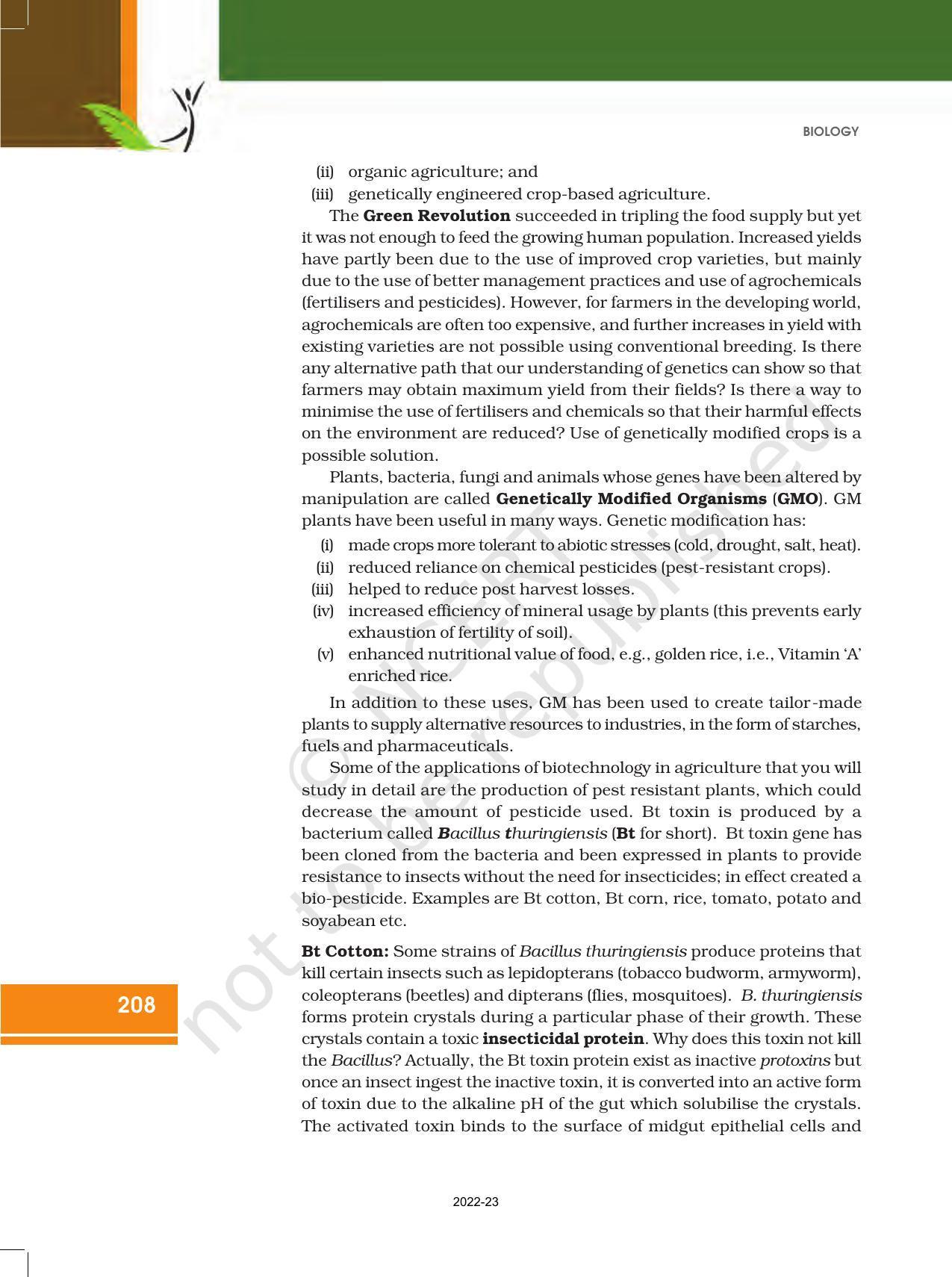 NCERT Book for Class 12 Biology Chapter 12 Biotechnology: and its Application - Page 2