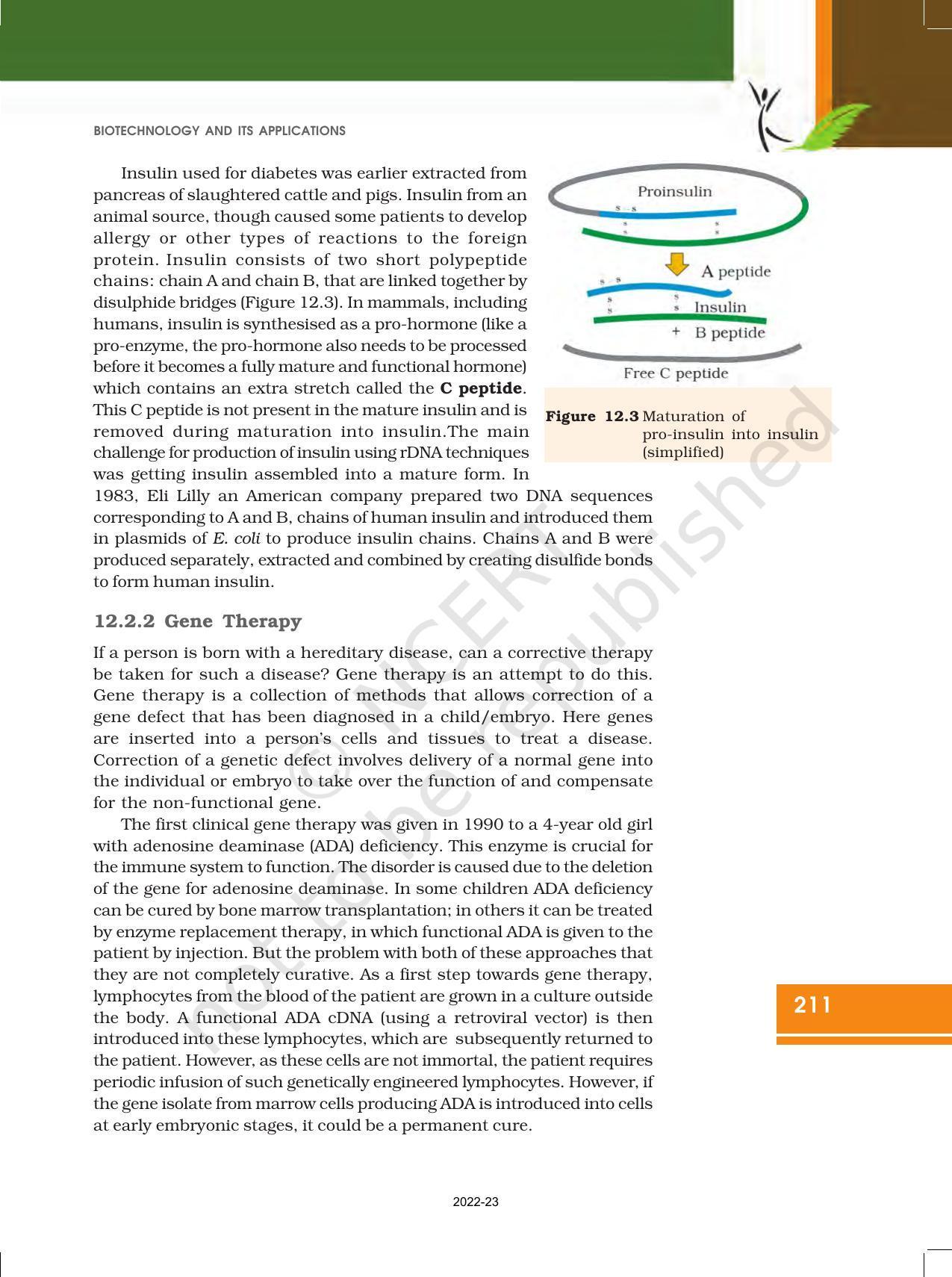 NCERT Book for Class 12 Biology Chapter 12 Biotechnology: and its Application - Page 5