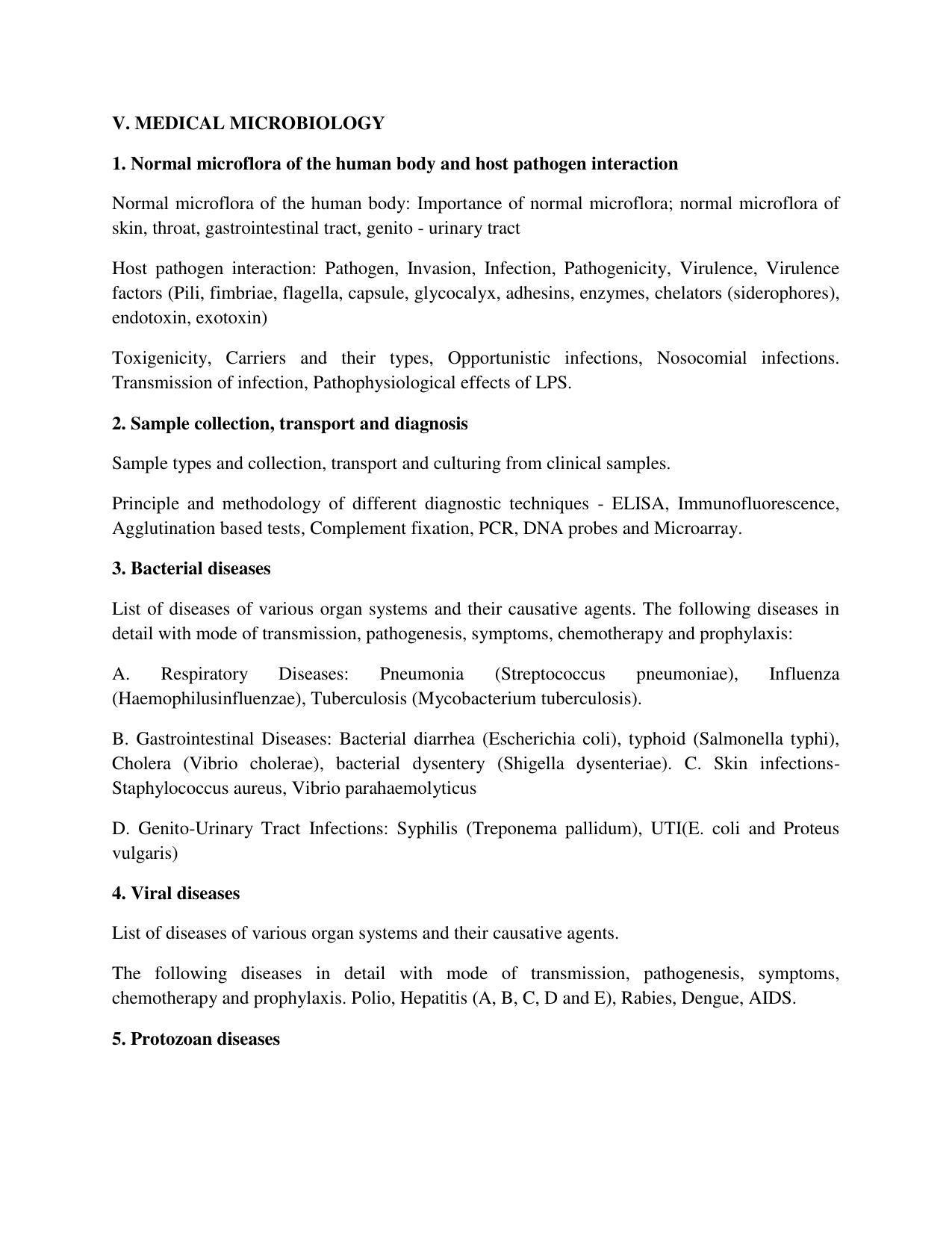 GU ART Post Graduate Diploma in Clinical Genetics and Medical Laboratory Techniques (PGDCG & MLT) Syllabus - Page 6
